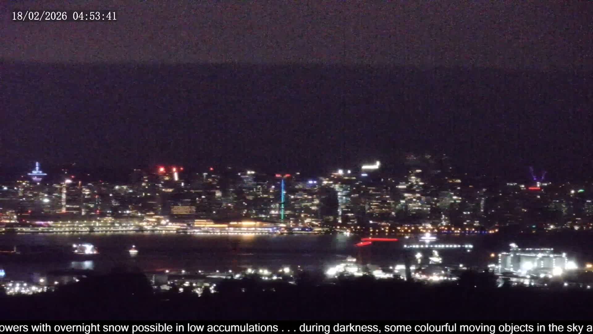 Vancouver City Skyline  & Cruise Ship Spotting Live Cam - Vancouver, Metro Vancouver, British Columbia, Canada