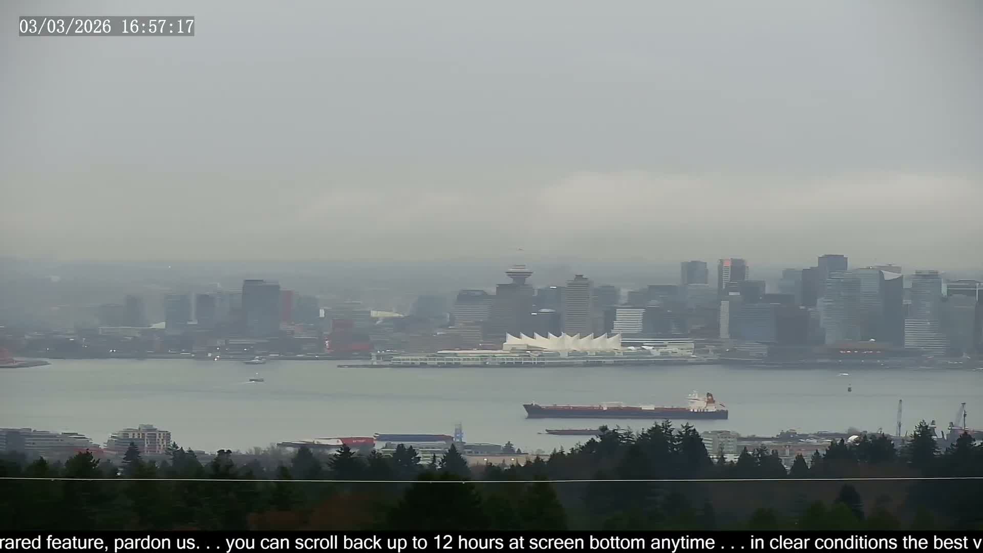Vancouver City Skyline  & Cruise Ship Spotting Live Cam - Vancouver, Metro Vancouver, British Columbia, Canada