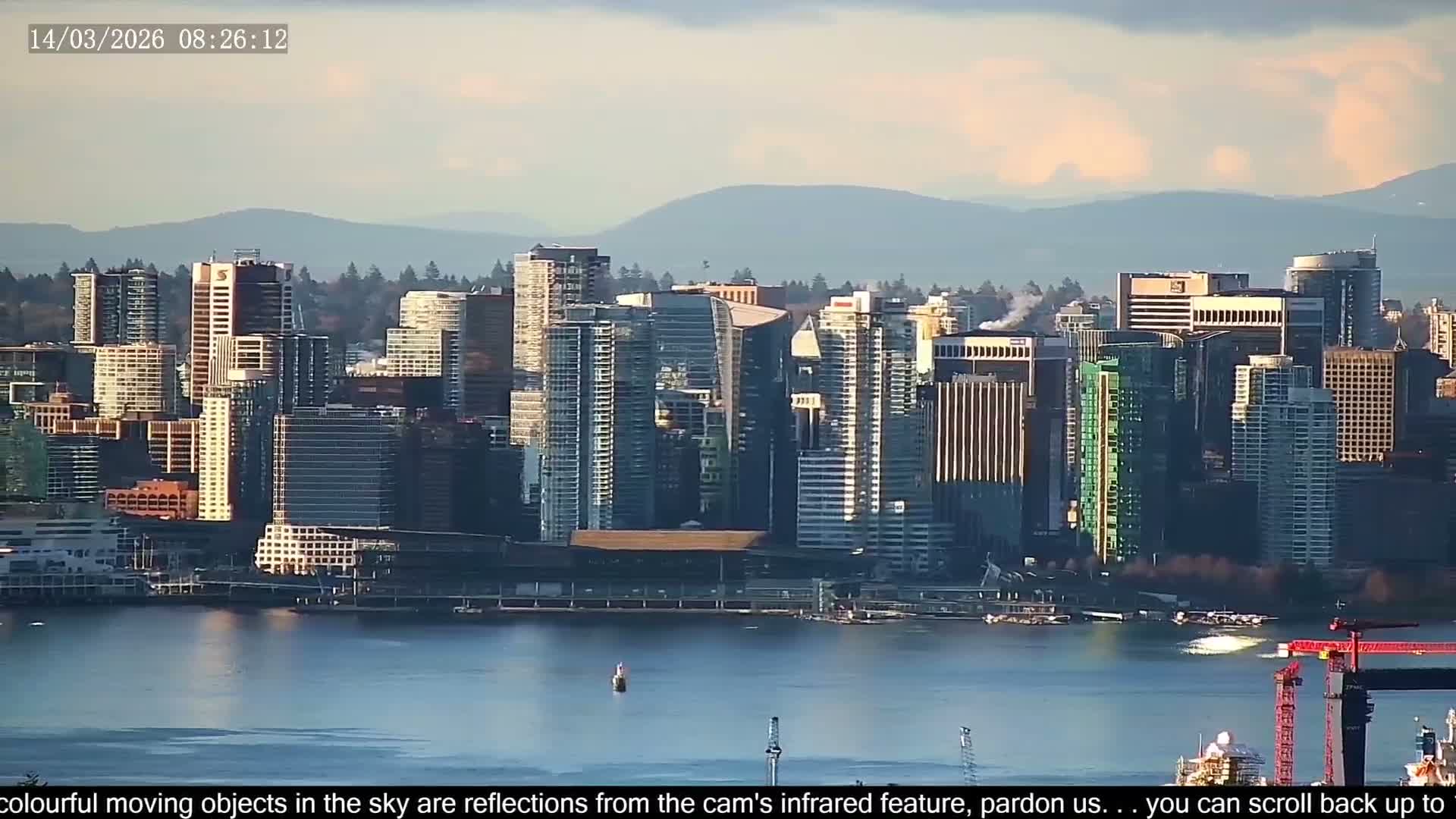 Vancouver City Skyline  & Cruise Ship Spotting Live Cam - Vancouver, Metro Vancouver, British Columbia, Canada