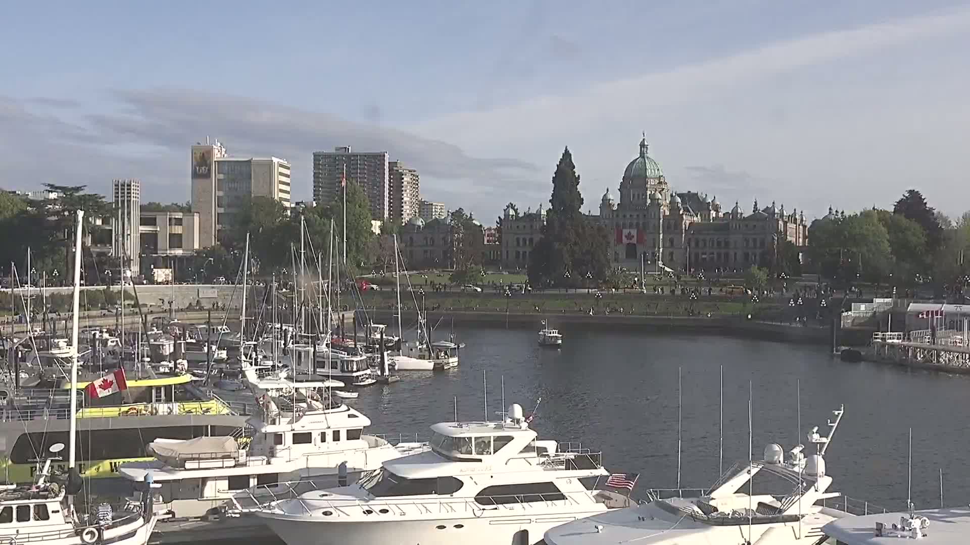 Victoria City Skyline & Victoria Harbour Live Cam - Victoria, Capital Regional District, British Columbia, Canada