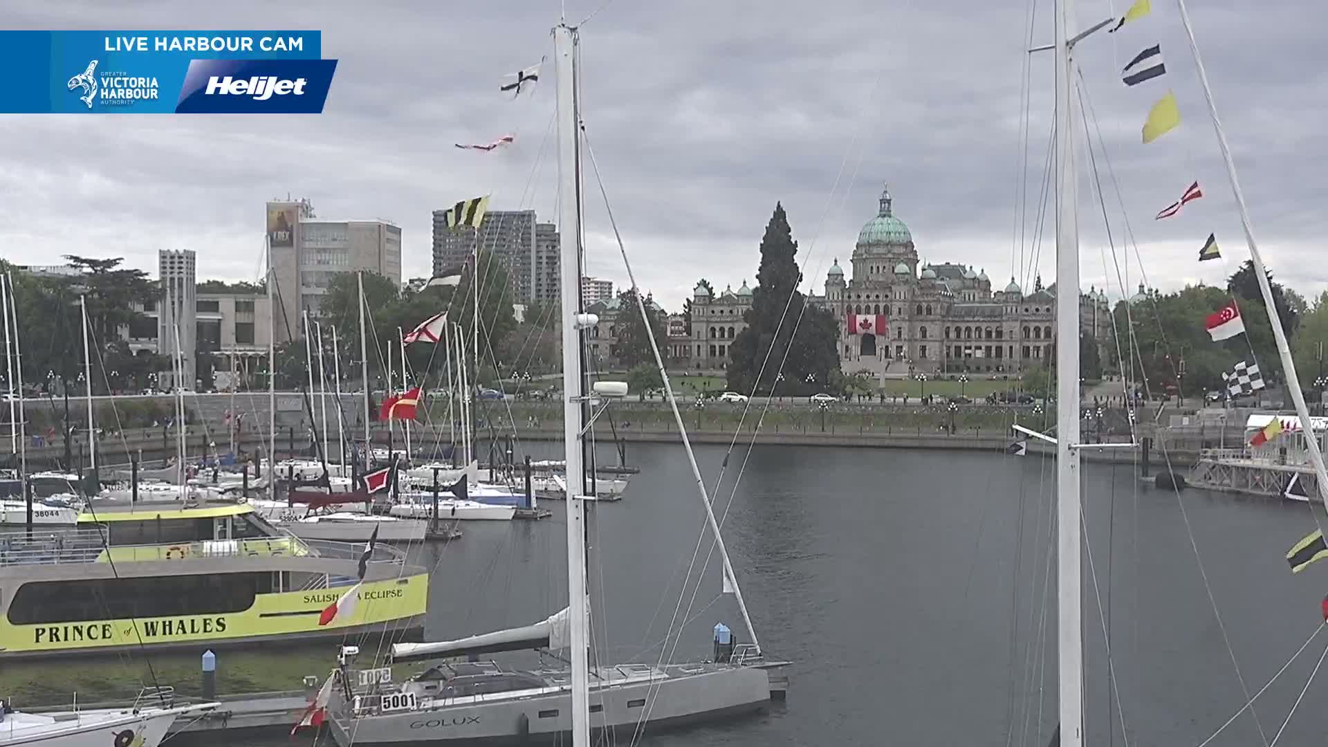 Victoria City Skyline & Victoria Harbour Live Cam - Victoria, Capital Regional District, British Columbia, Canada