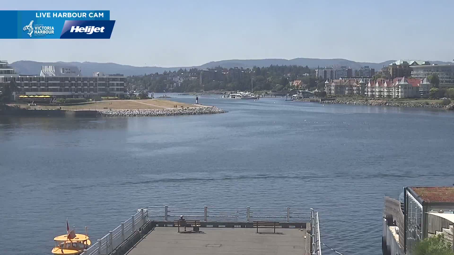 Victoria City Skyline & Victoria Harbour Live Cam - Victoria, Capital Regional District, British Columbia, Canada