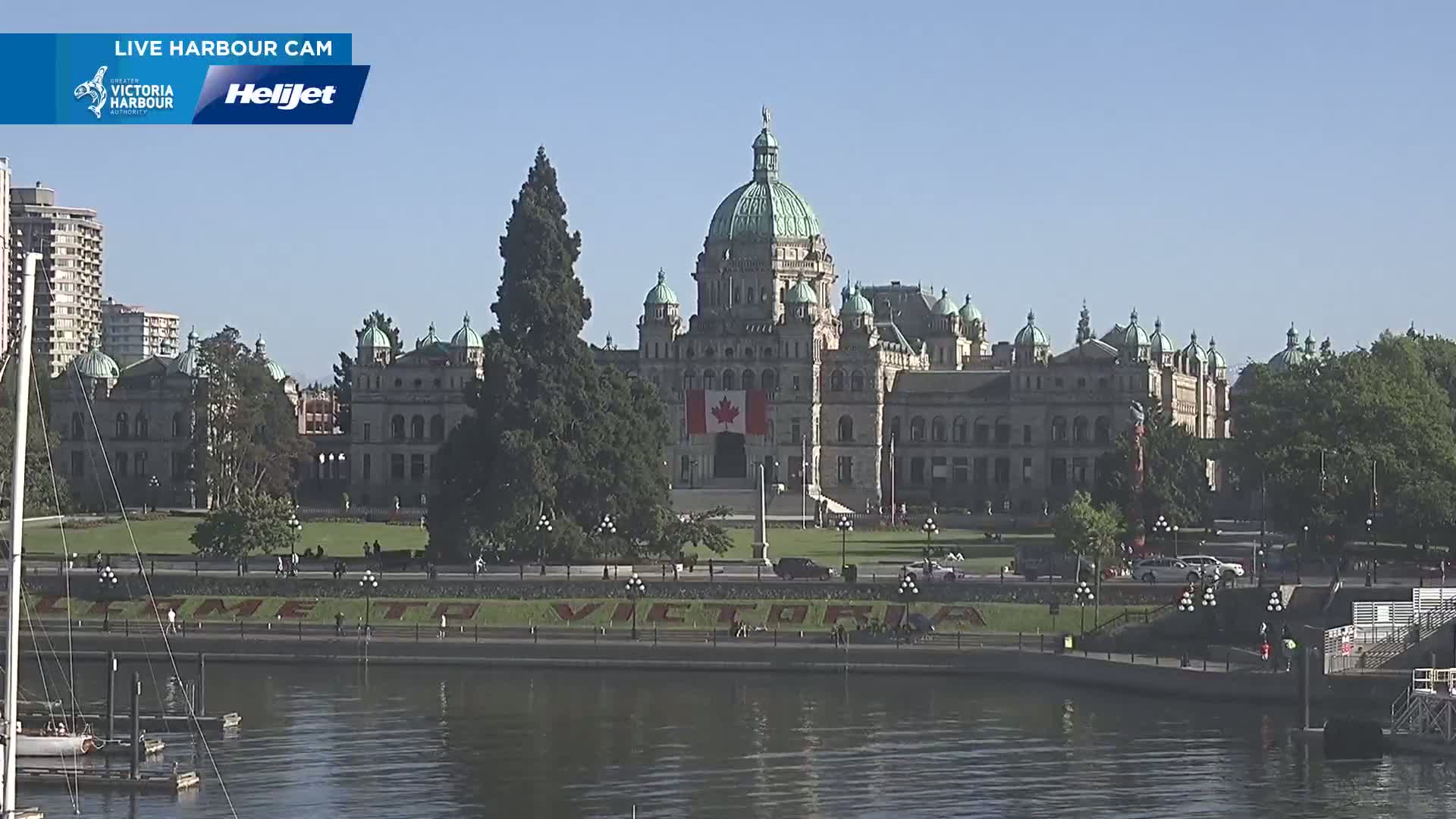 Victoria City Skyline & Victoria Harbour Live Cam - Victoria, Capital Regional District, British Columbia, Canada