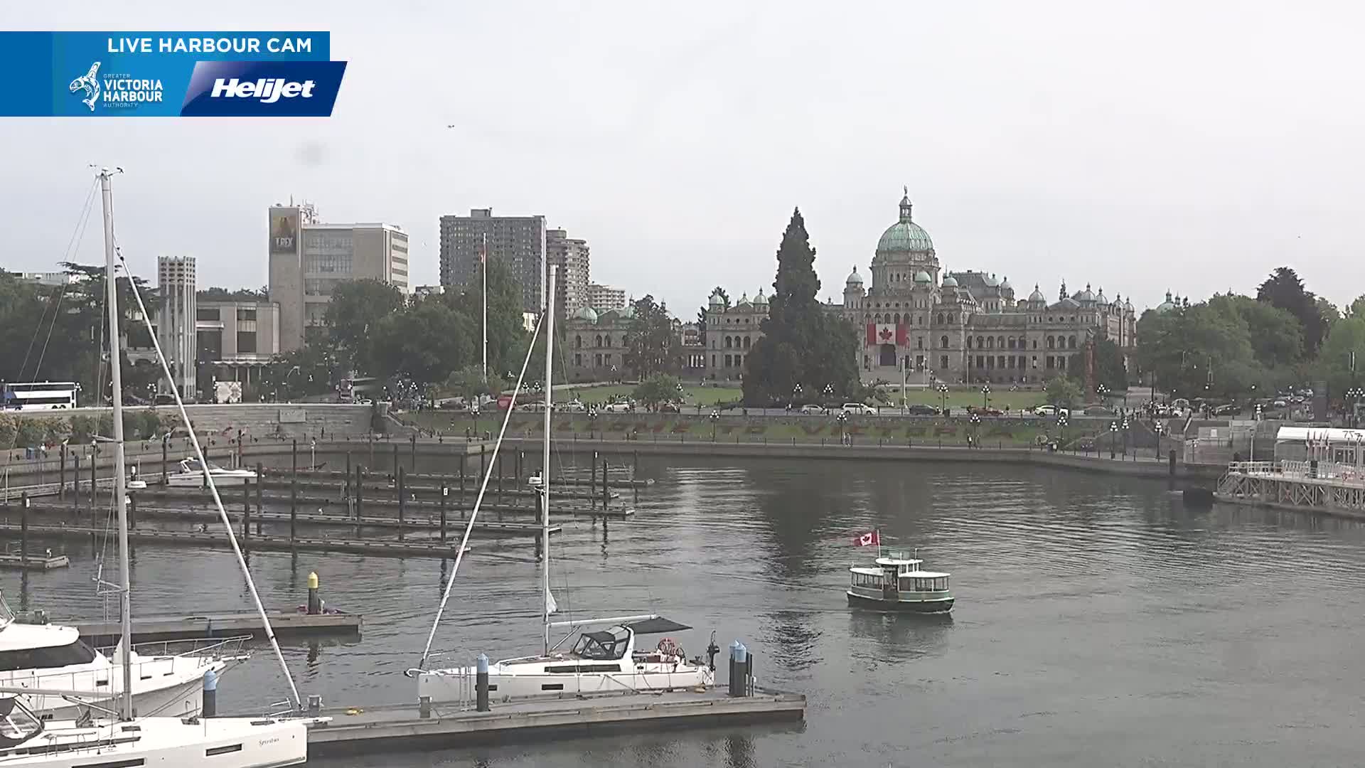 Victoria City Skyline & Victoria Harbour Live Cam - Victoria, Capital Regional District, British Columbia, Canada