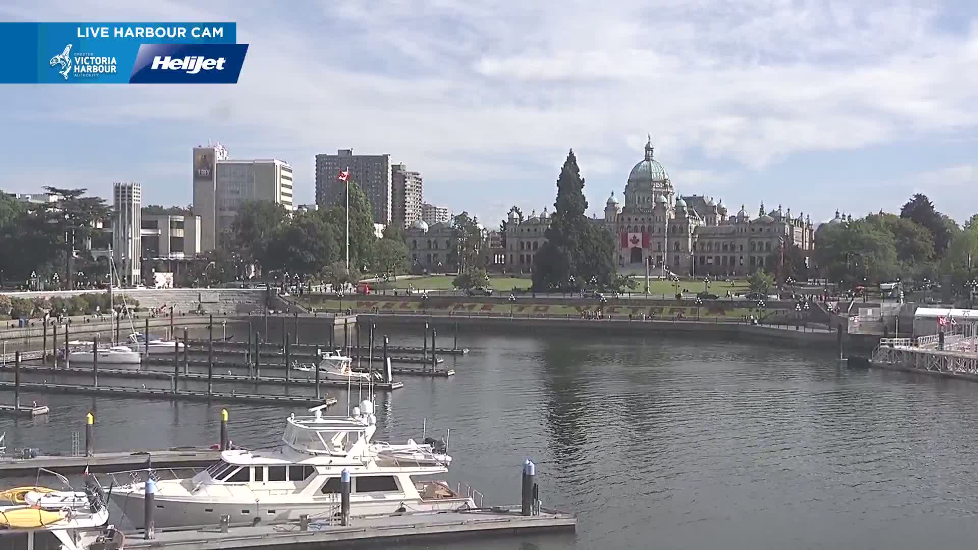 Victoria City Skyline & Victoria Harbour Live Cam - Victoria, Capital Regional District, British Columbia, Canada