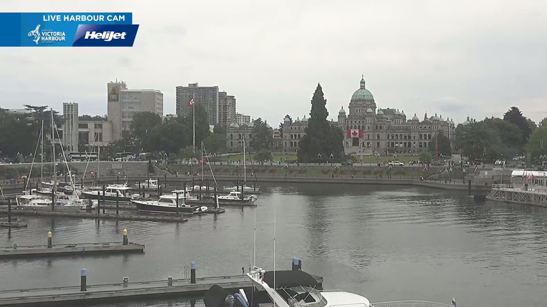 Victoria City Skyline & Victoria Harbour Live Cam - Victoria, Capital Regional District, British Columbia, Canada