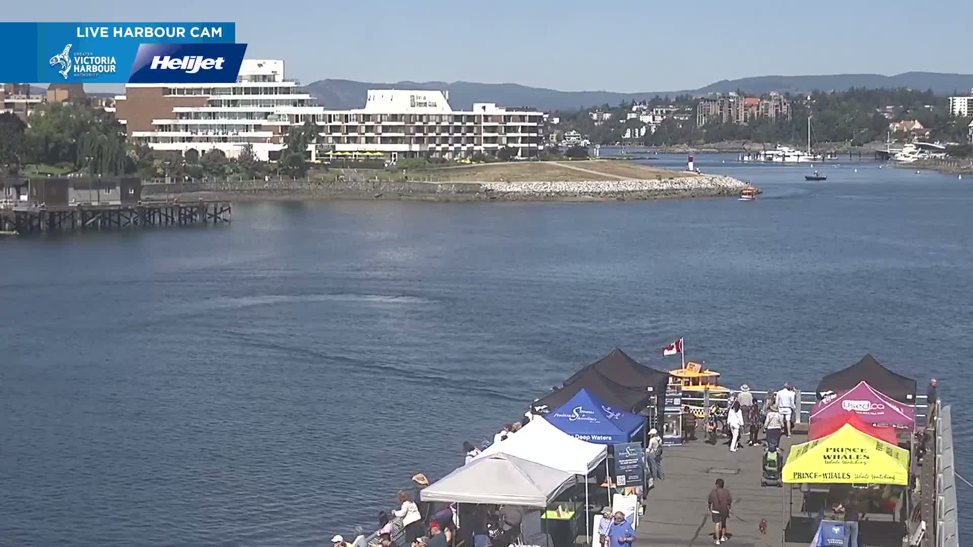 Victoria City Skyline & Victoria Harbour Live Cam - Victoria, Capital Regional District, British Columbia, Canada