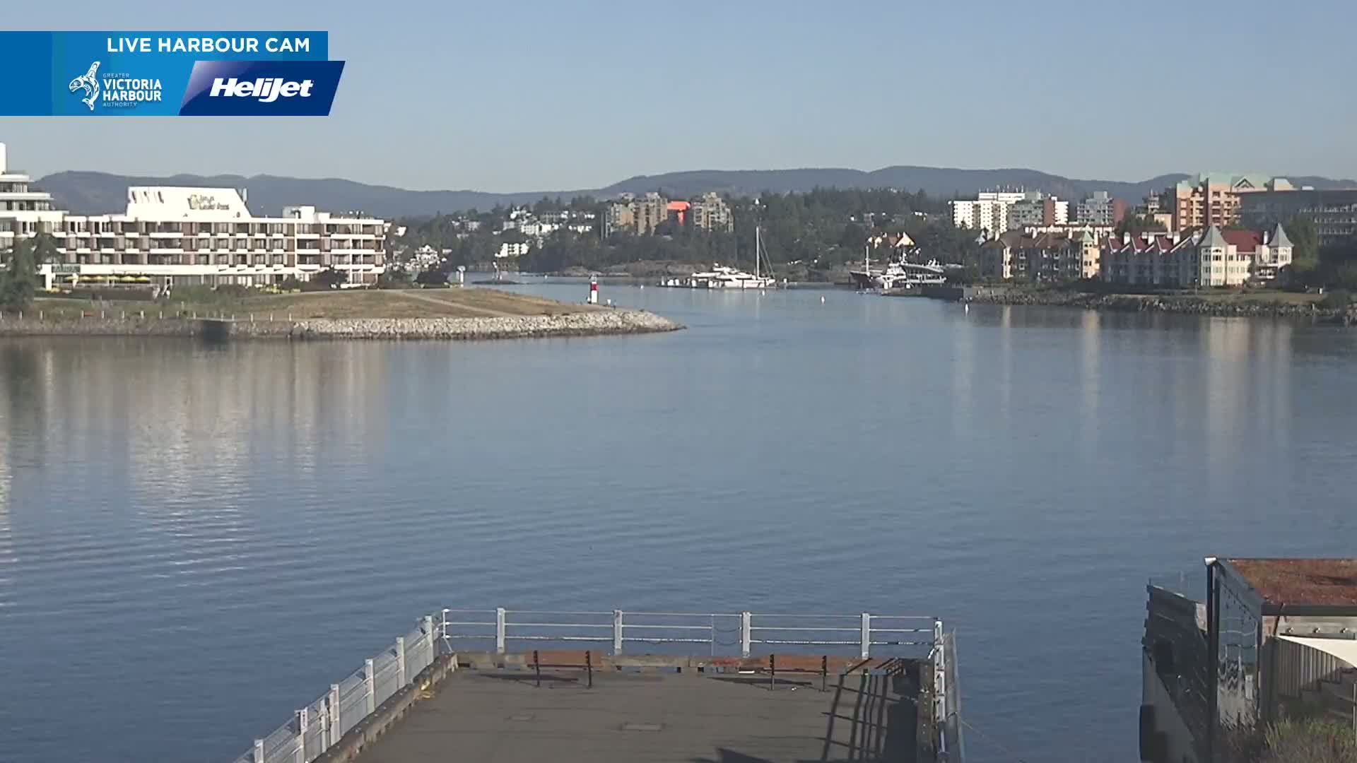 Victoria City Skyline & Victoria Harbour Live Cam - Victoria, Capital Regional District, British Columbia, Canada