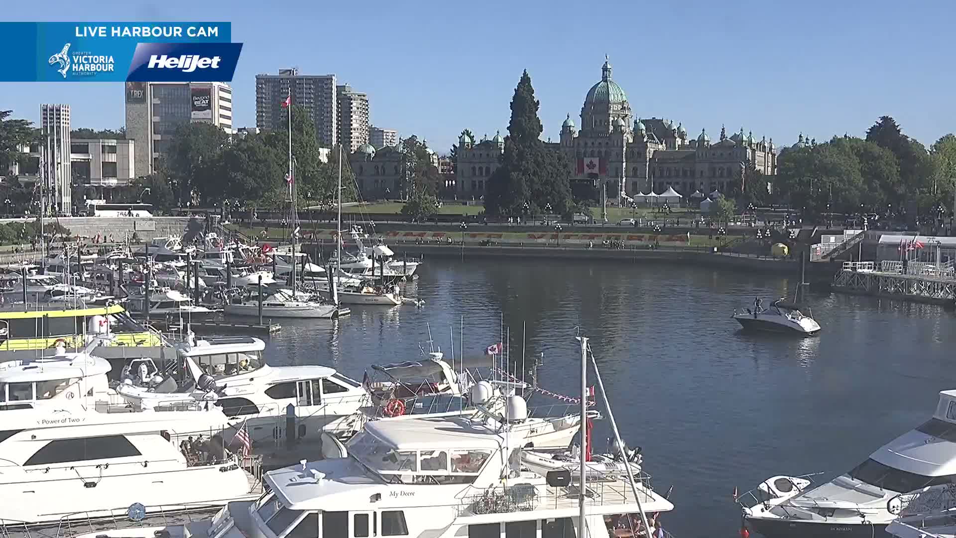 Victoria City Skyline & Victoria Harbour Live Cam - Victoria, Capital Regional District, British Columbia, Canada