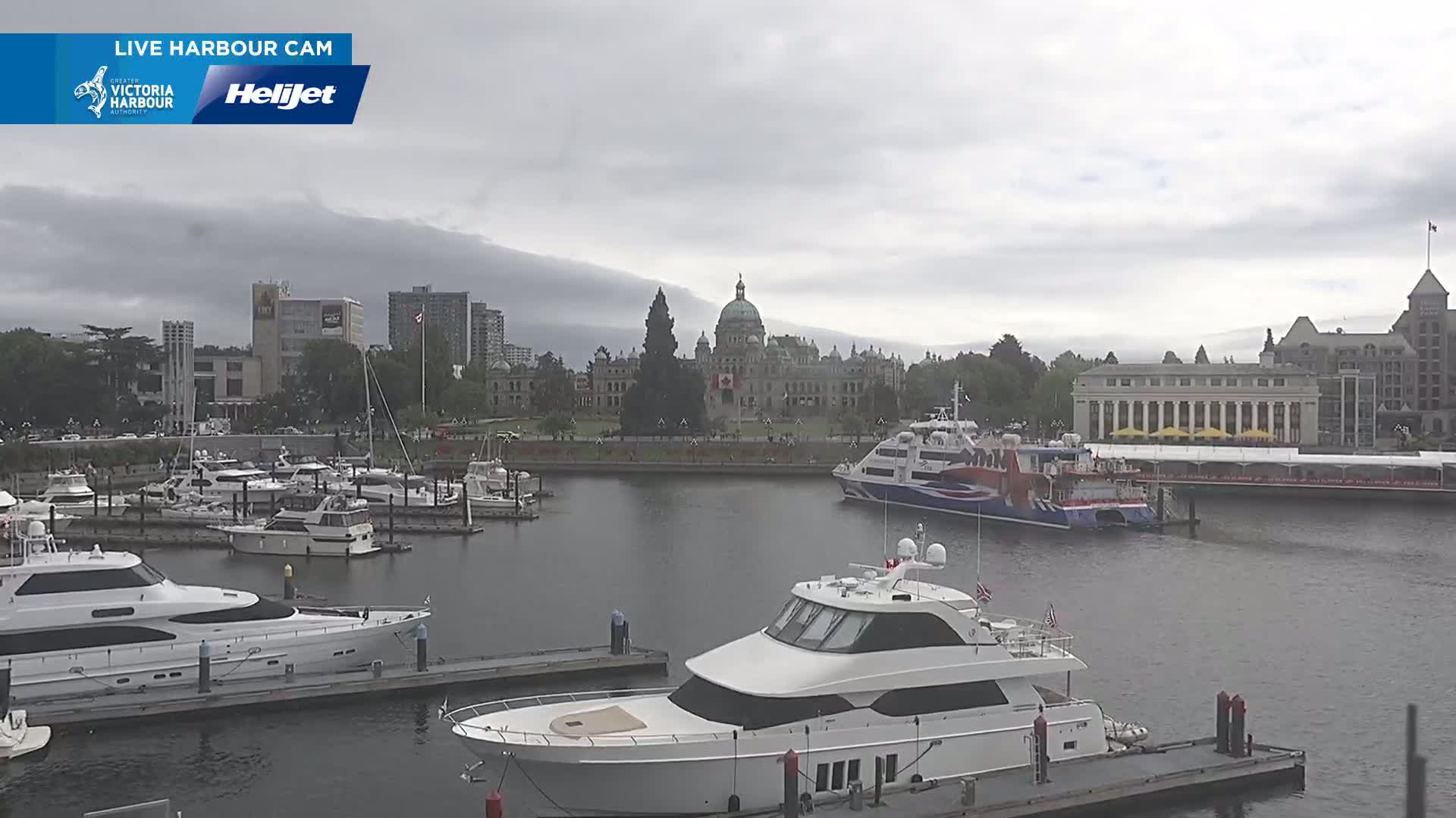 Victoria City Skyline & Victoria Harbour Live Cam - Victoria, Capital Regional District, British Columbia, Canada