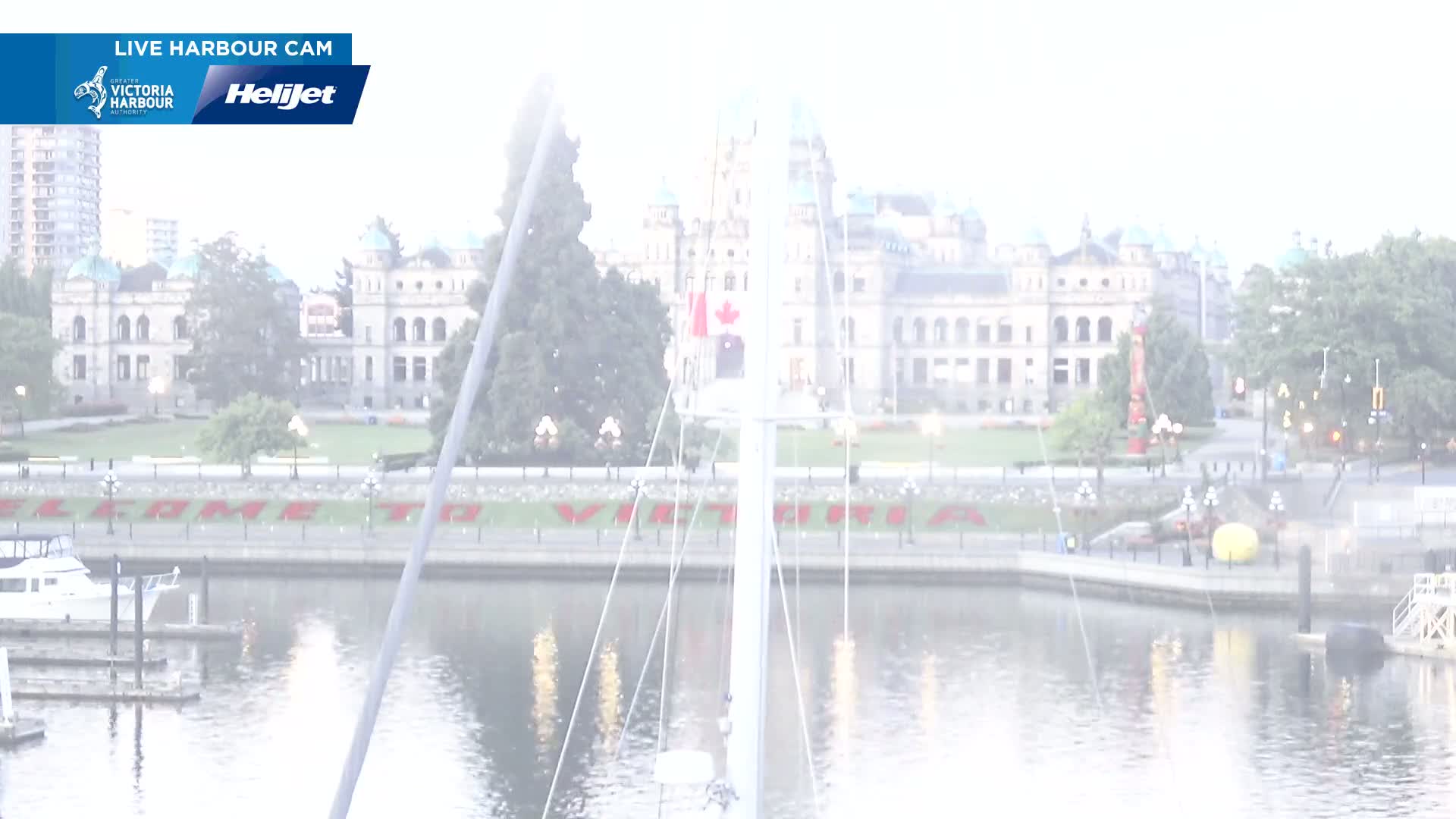 Victoria City Skyline & Victoria Harbour Live Cam - Victoria, Capital Regional District, British Columbia, Canada