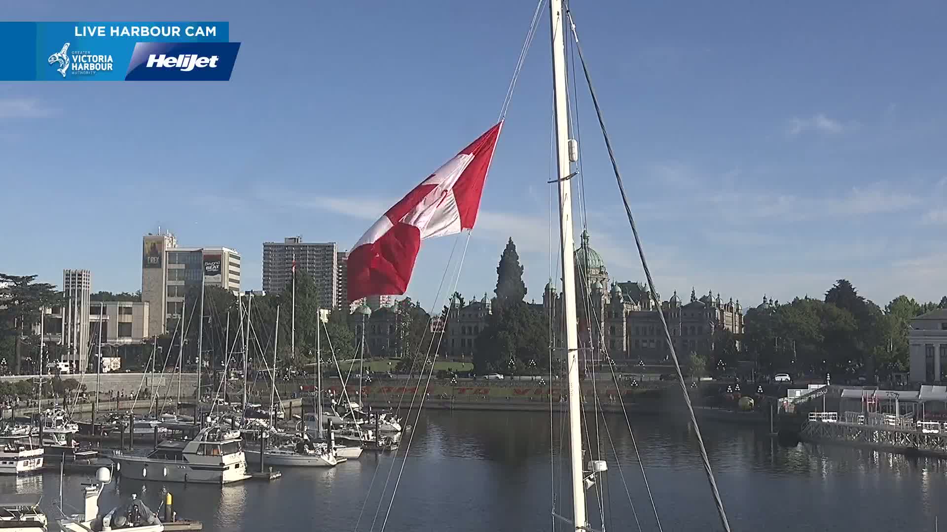 Victoria City Skyline & Victoria Harbour Live Cam - Victoria, Capital Regional District, British Columbia, Canada