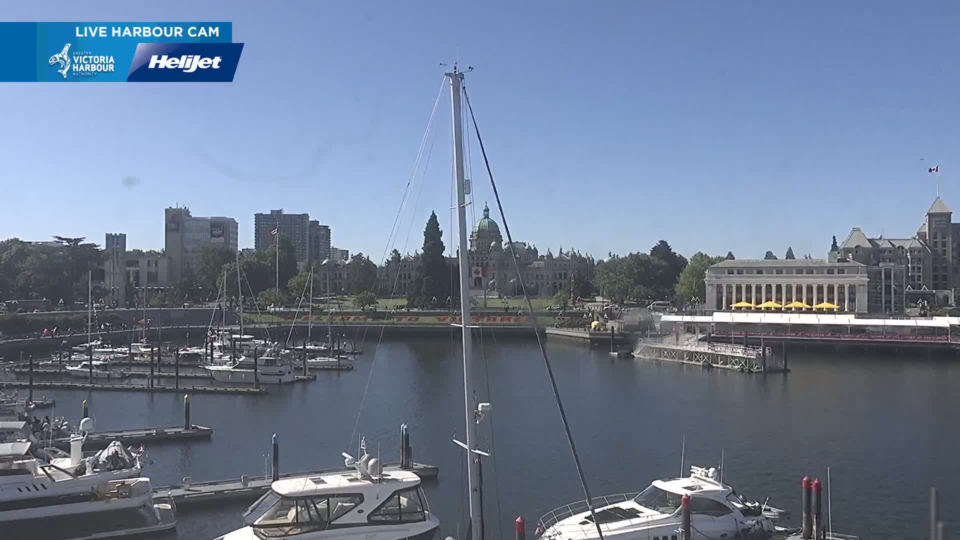 Victoria City Skyline & Victoria Harbour Live Cam - Victoria, Capital Regional District, British Columbia, Canada