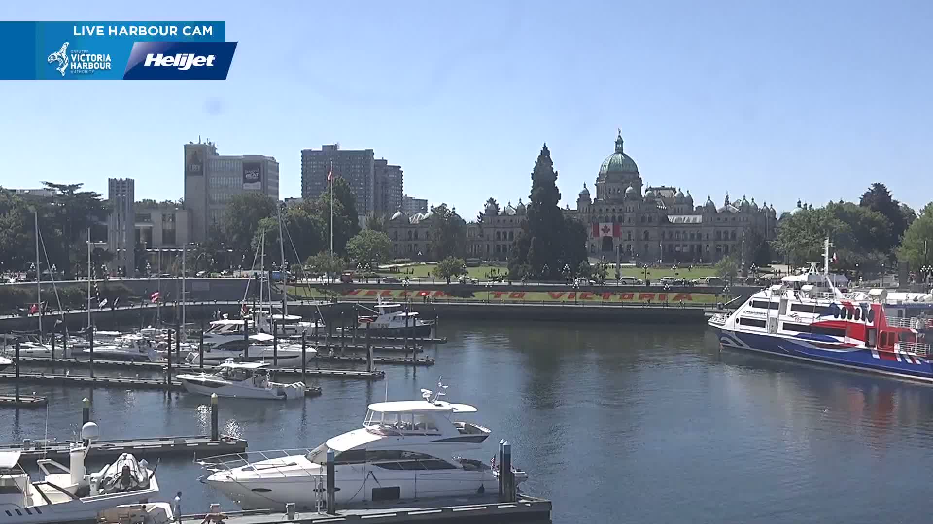 Victoria City Skyline & Victoria Harbour Live Cam - Victoria, Capital Regional District, British Columbia, Canada