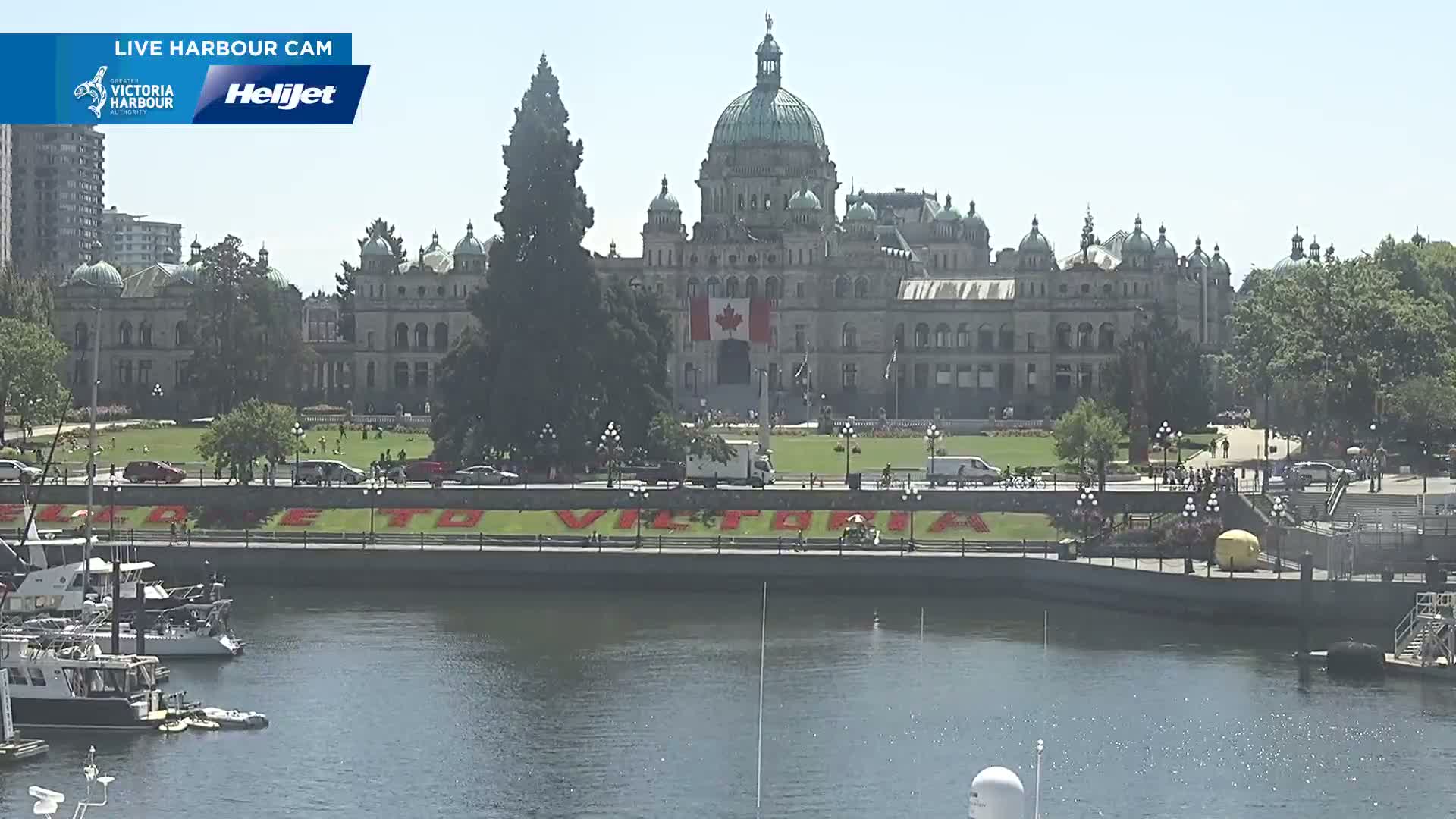 Victoria City Skyline & Victoria Harbour Live Cam - Victoria, Capital Regional District, British Columbia, Canada