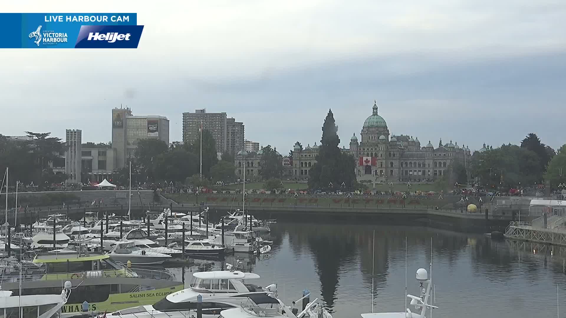 Victoria City Skyline & Victoria Harbour Live Cam - Victoria, Capital Regional District, British Columbia, Canada