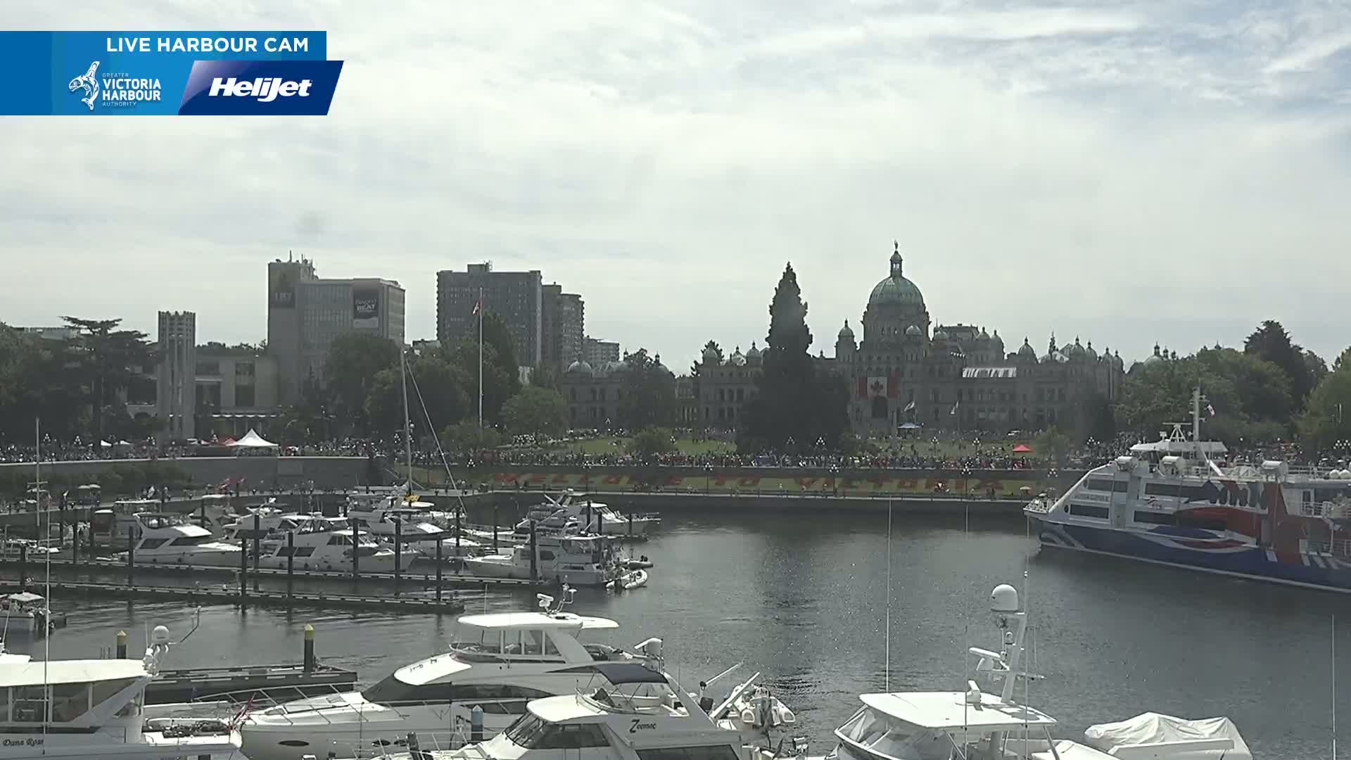 Victoria City Skyline & Victoria Harbour Live Cam - Victoria, Capital Regional District, British Columbia, Canada
