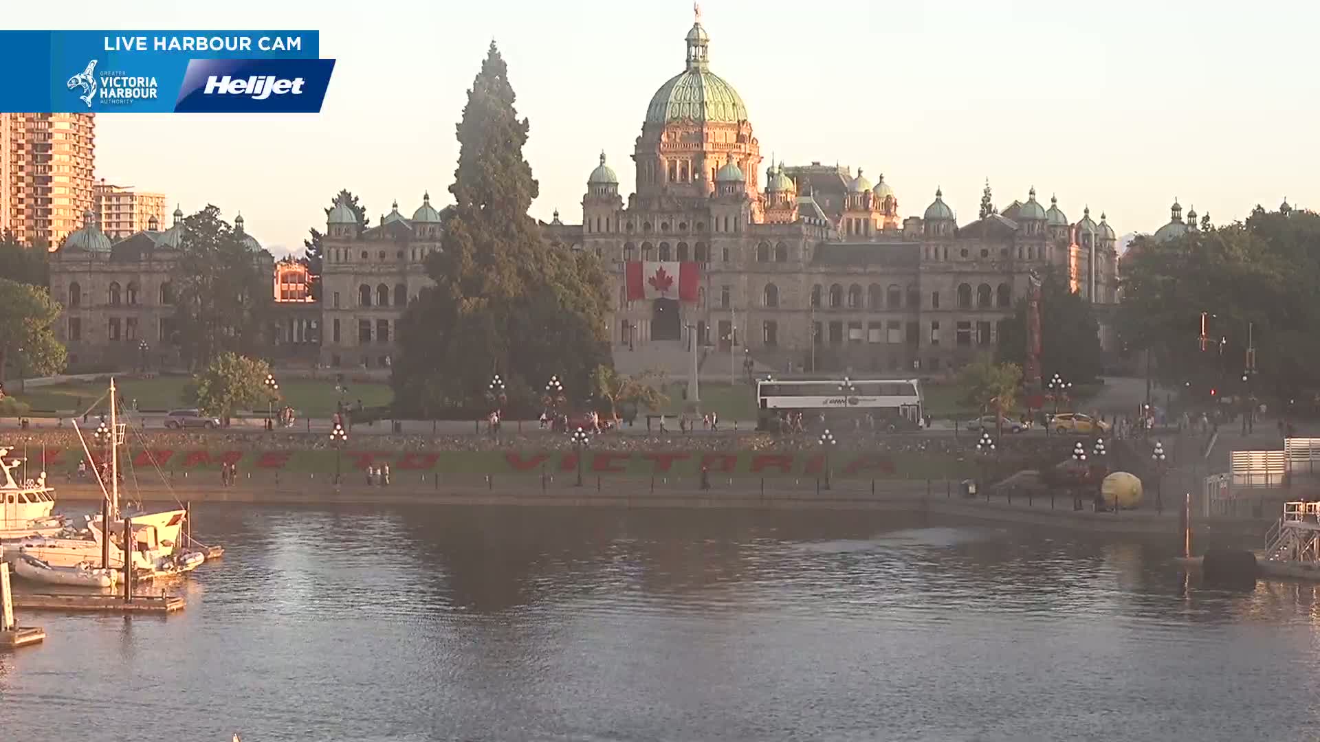 Victoria City Skyline & Victoria Harbour Live Cam - Victoria, Capital Regional District, British Columbia, Canada