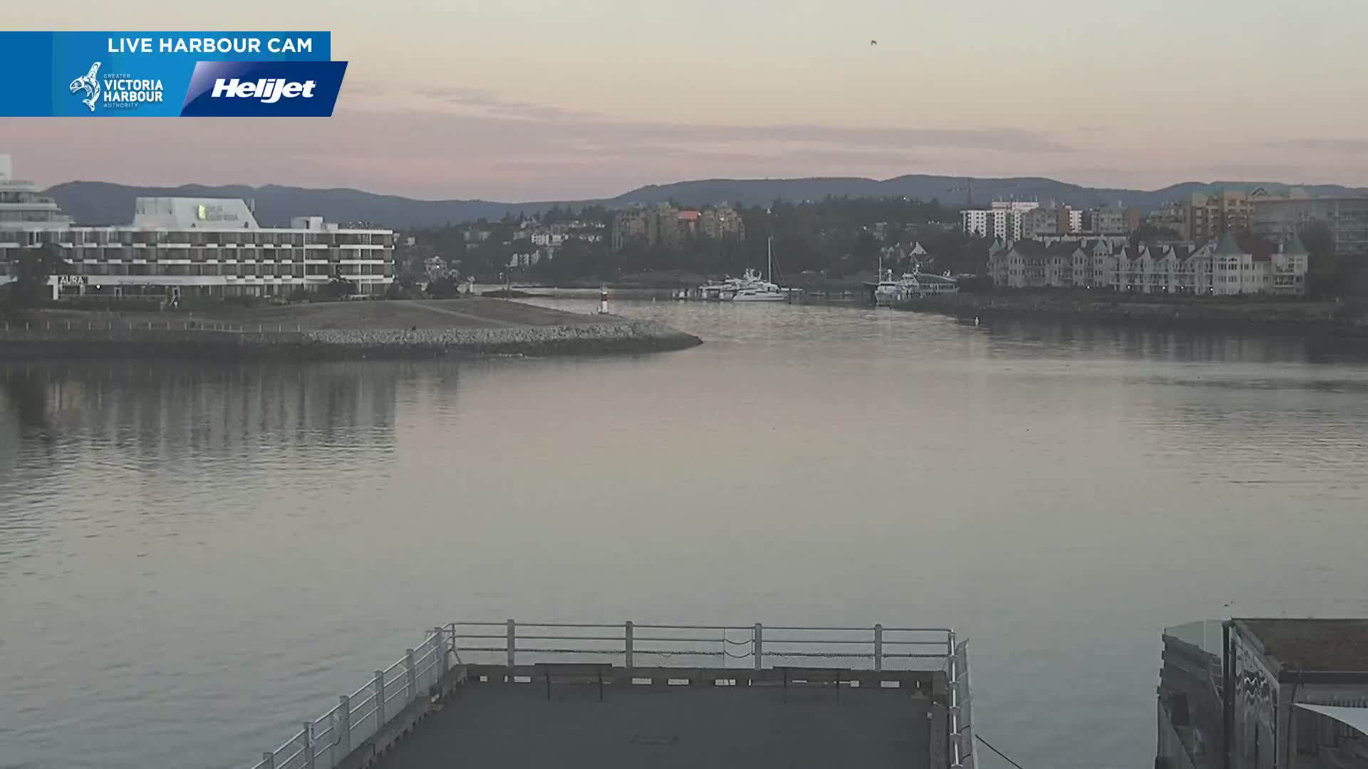 Victoria City Skyline & Victoria Harbour Live Cam - Victoria, Capital Regional District, British Columbia, Canada