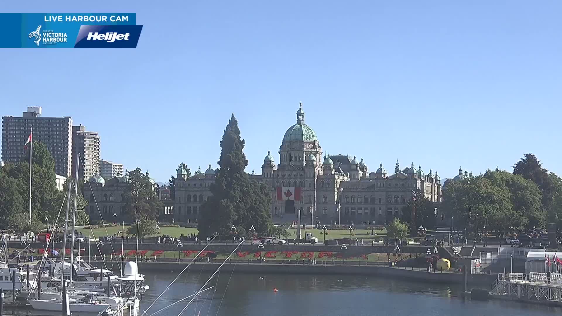 Victoria City Skyline & Victoria Harbour Live Cam - Victoria, Capital Regional District, British Columbia, Canada