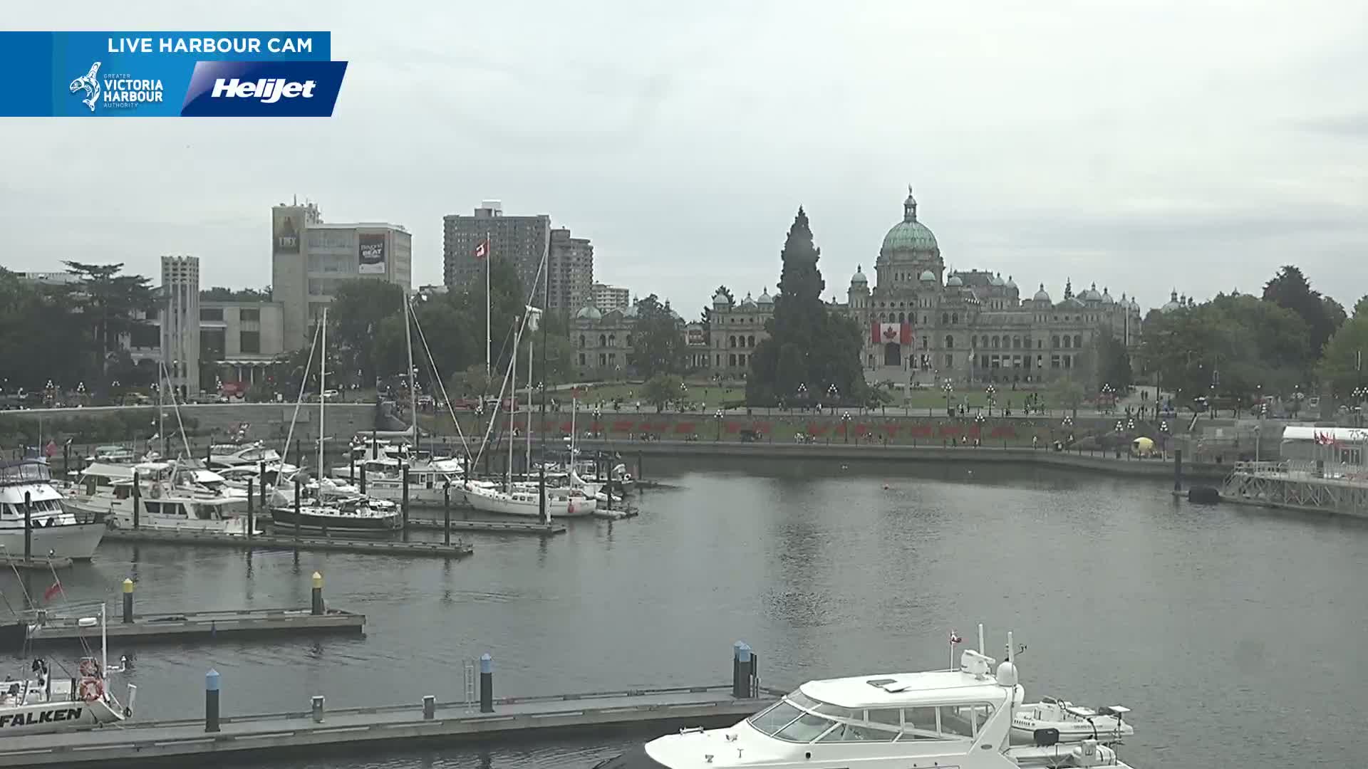 Victoria City Skyline & Victoria Harbour Live Cam - Victoria, Capital Regional District, British Columbia, Canada