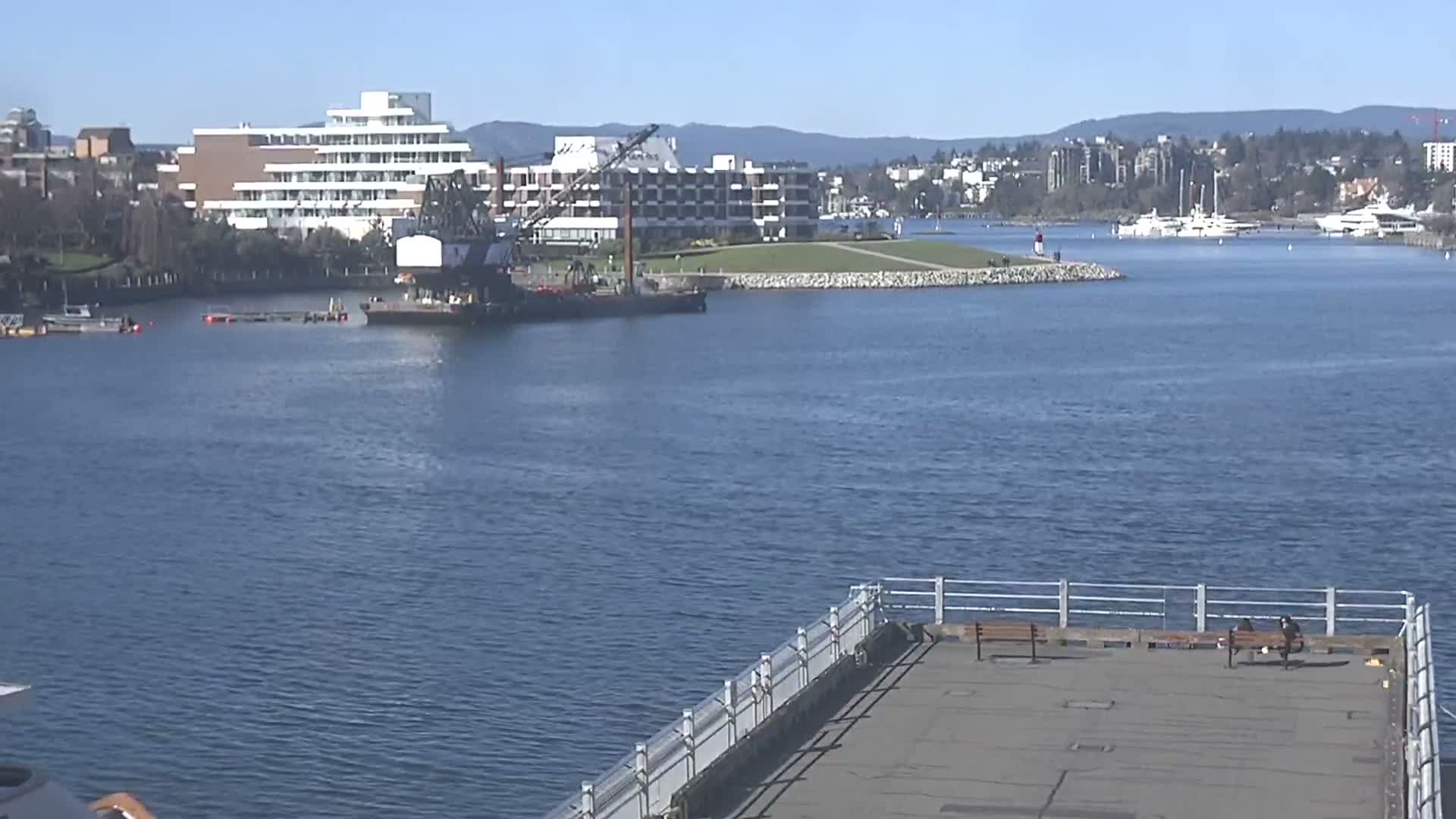 Victoria City Skyline & Victoria Harbour Live Cam - Victoria, Capital Regional District, British Columbia, Canada