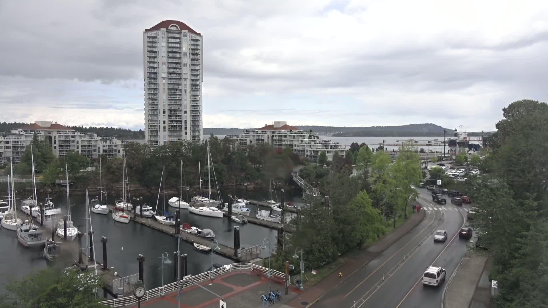 Nanamio City & Nanaimo Harbour Live Cam - Nanaimo, Nanaimo Regional, British Columbia, Canada