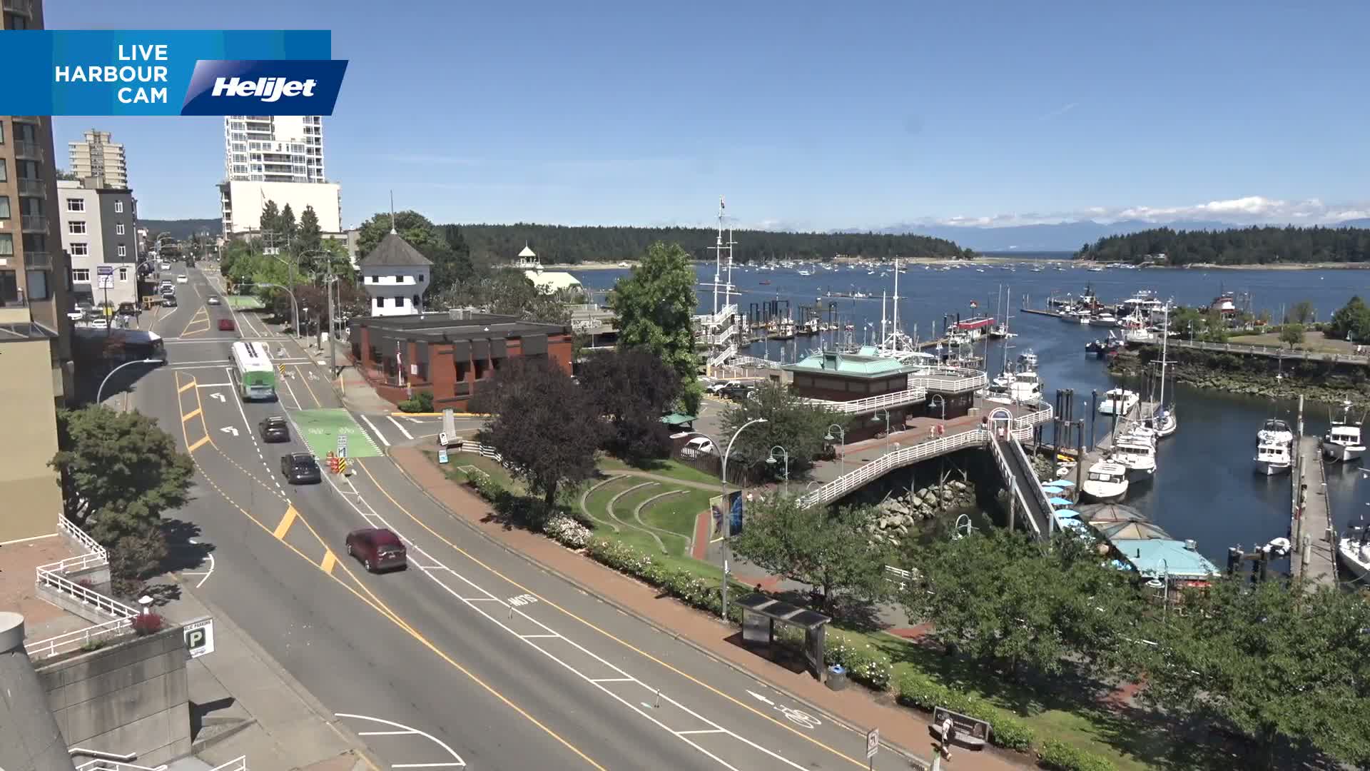 Nanamio City & Nanaimo Harbour Live Cam - Nanaimo, Nanaimo Regional, British Columbia, Canada