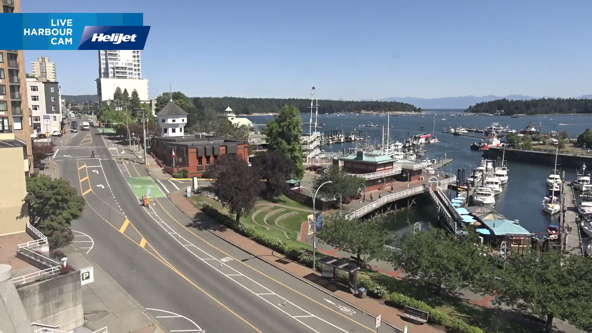 Nanamio City & Nanaimo Harbour Live Cam - Nanaimo, Nanaimo Regional, British Columbia, Canada