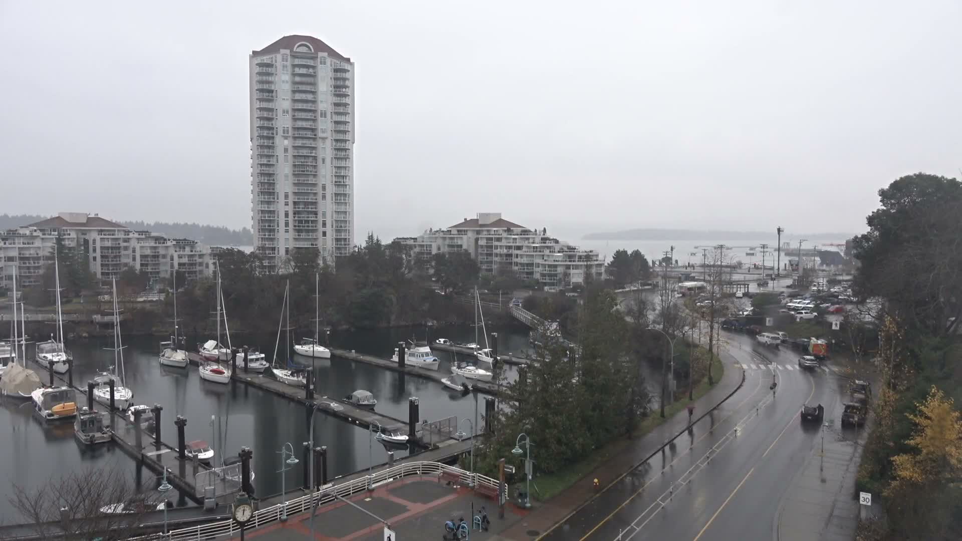 Nanamio City & Nanaimo Harbour Live Cam - Nanaimo, Nanaimo Regional, British Columbia, Canada