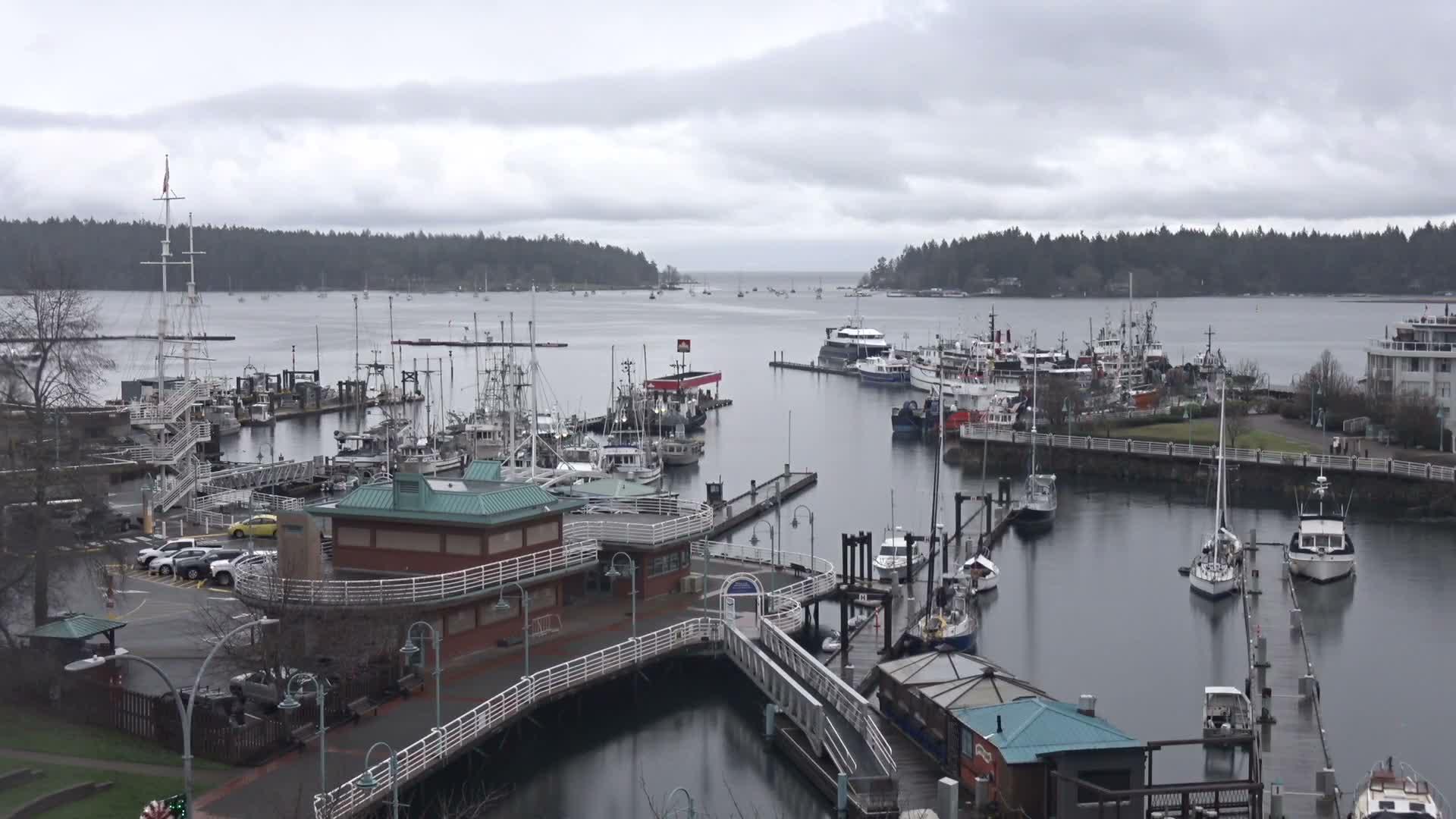 Nanamio City & Nanaimo Harbour Live Cam - Nanaimo, Nanaimo Regional, British Columbia, Canada