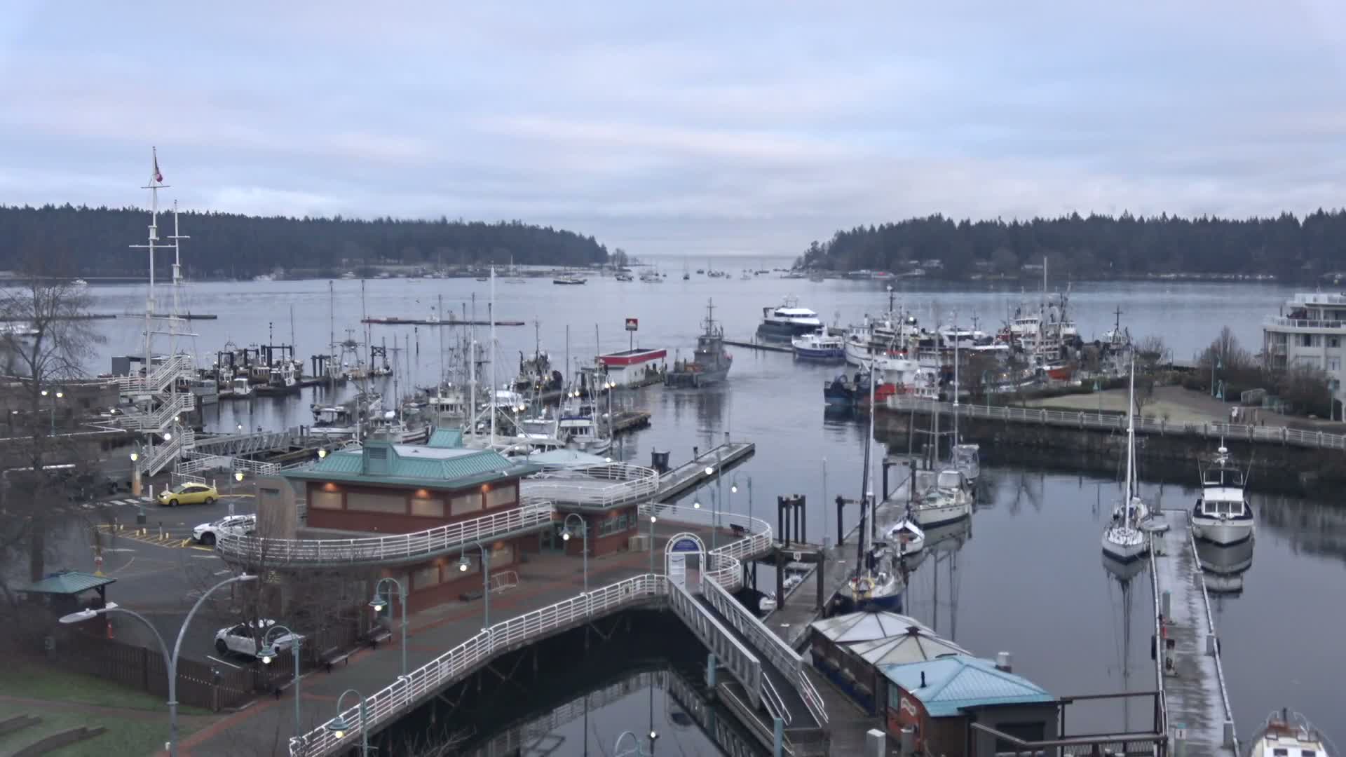 Nanamio City & Nanaimo Harbour Live Cam - Nanaimo, Nanaimo Regional, British Columbia, Canada
