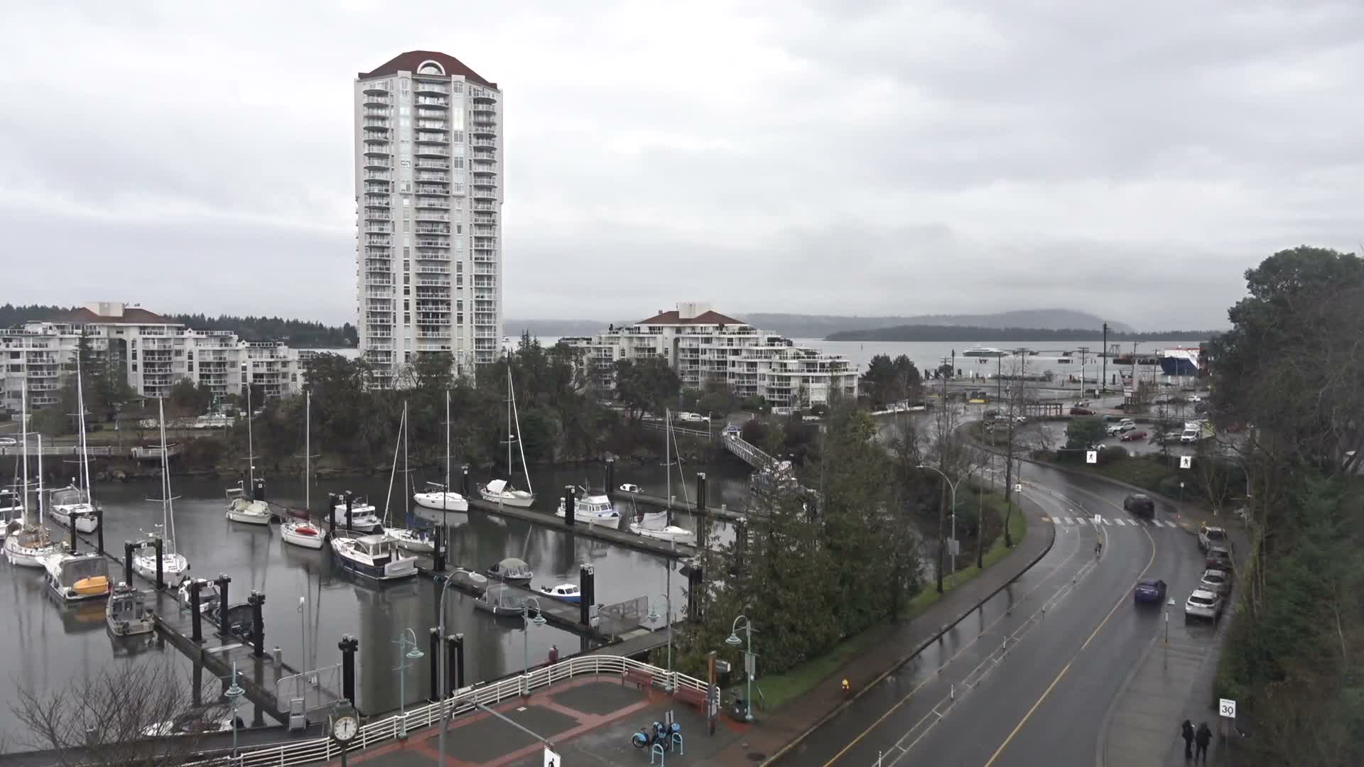 Nanamio City & Nanaimo Harbour Live Cam - Nanaimo, Nanaimo Regional, British Columbia, Canada