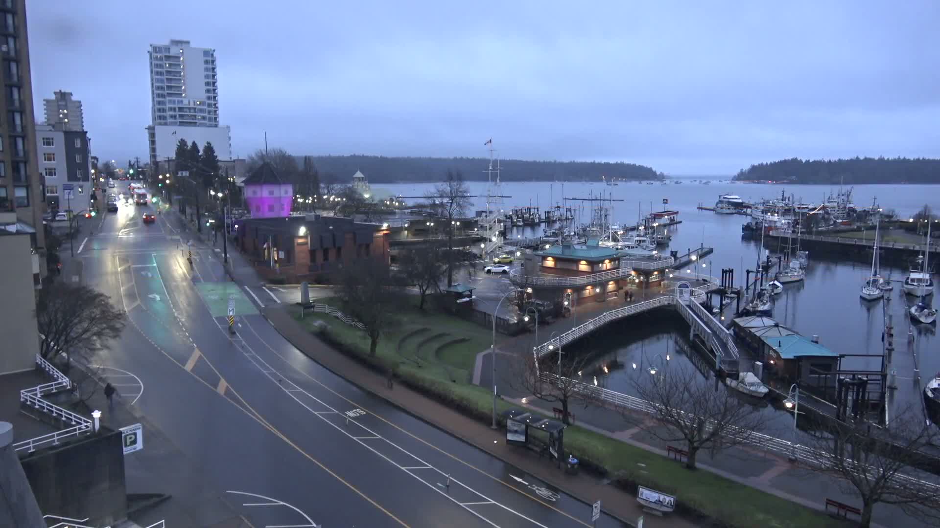 Nanamio City & Nanaimo Harbour Live Cam - Nanaimo, Nanaimo Regional, British Columbia, Canada
