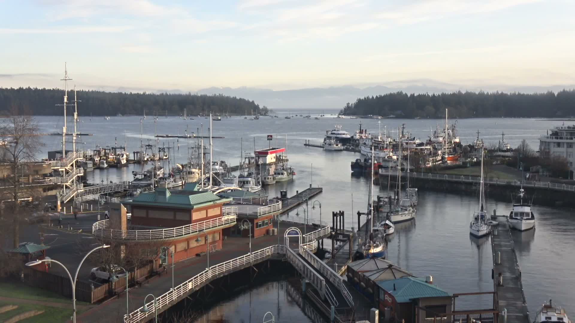 Nanamio City & Nanaimo Harbour Live Cam - Nanaimo, Nanaimo Regional, British Columbia, Canada