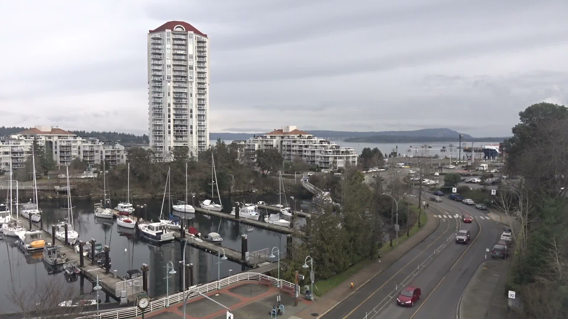 Nanamio City & Nanaimo Harbour Live Cam - Nanaimo, Nanaimo Regional, British Columbia, Canada