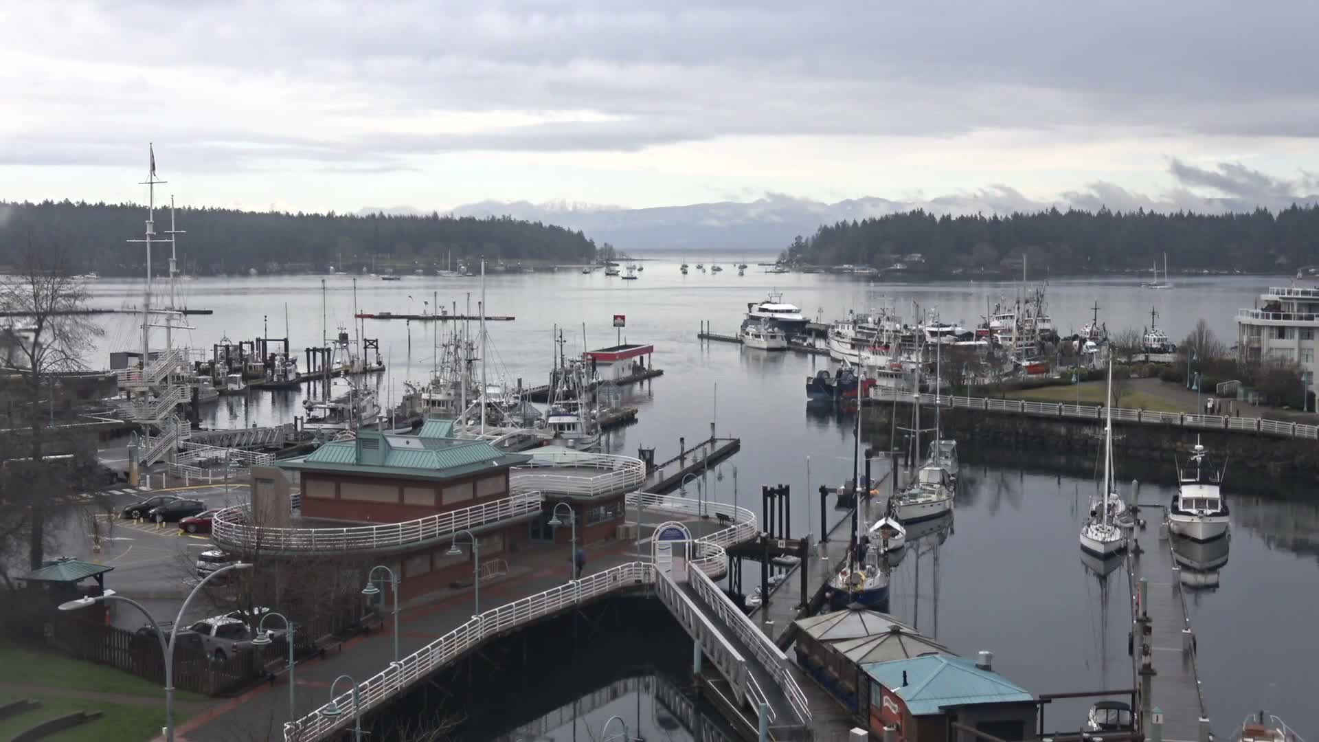 Nanamio City & Nanaimo Harbour Live Cam - Nanaimo, Nanaimo Regional, British Columbia, Canada