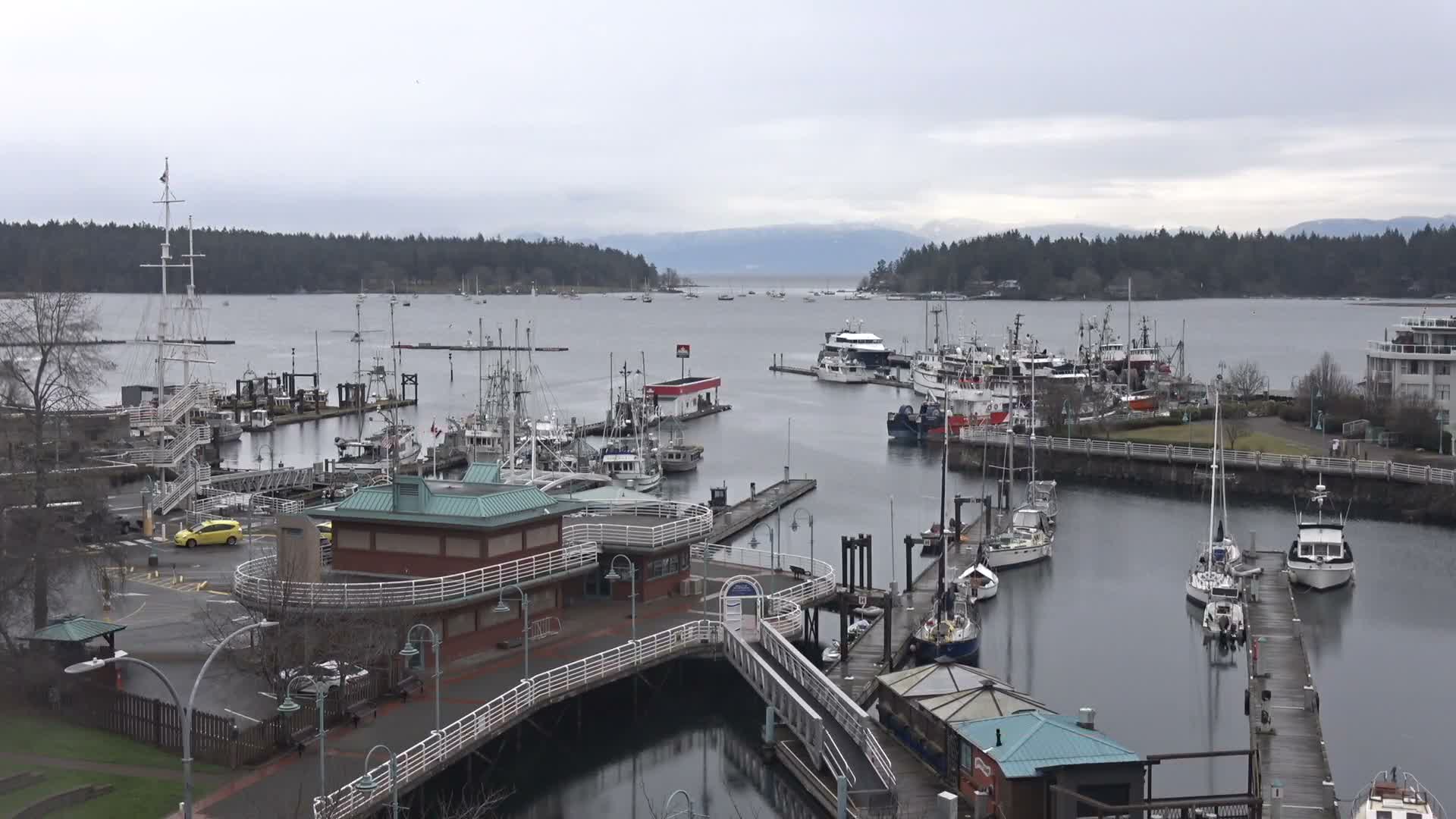 Nanamio City & Nanaimo Harbour Live Cam - Nanaimo, Nanaimo Regional, British Columbia, Canada