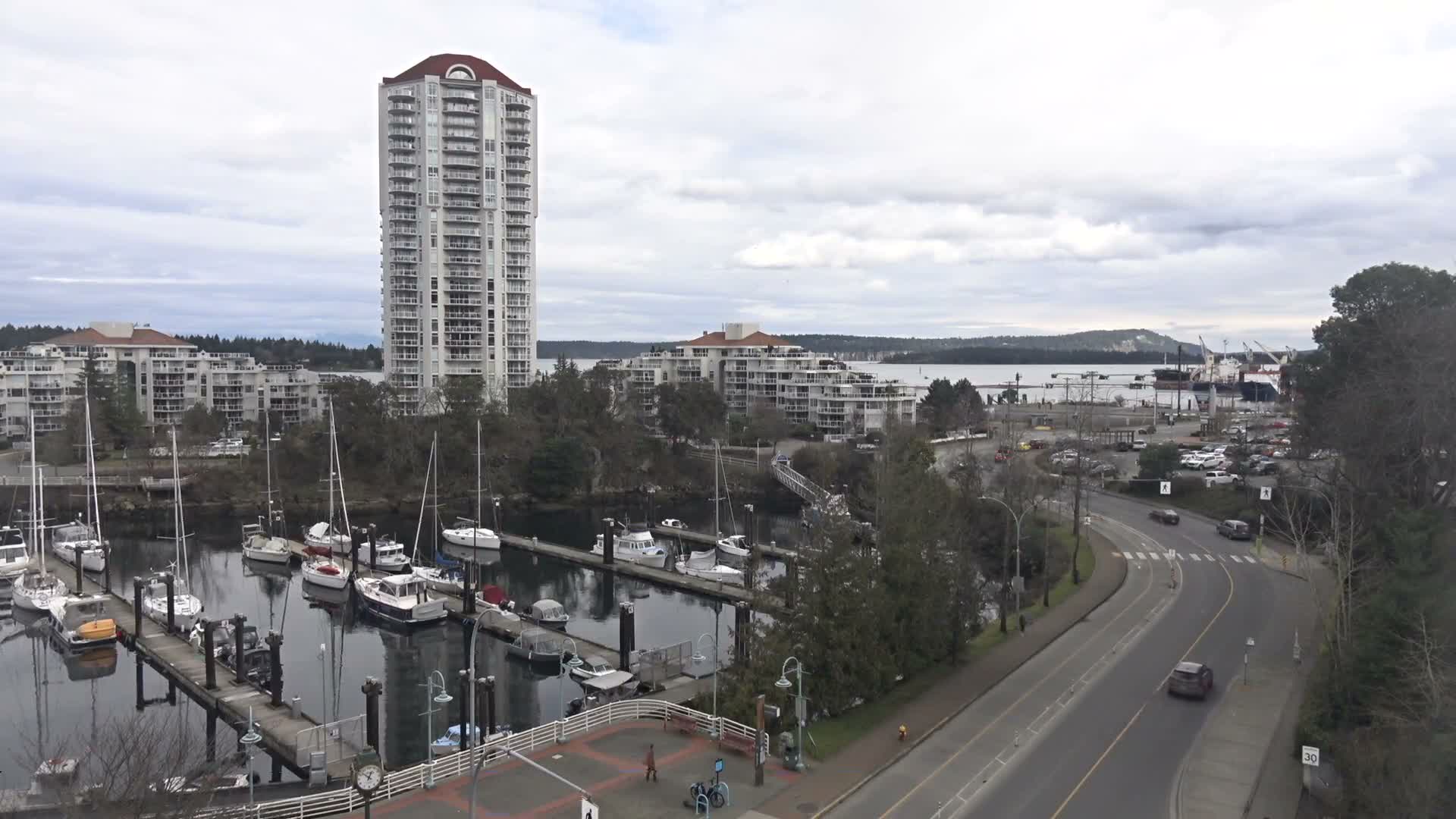 Nanamio City & Nanaimo Harbour Live Cam - Nanaimo, Nanaimo Regional, British Columbia, Canada