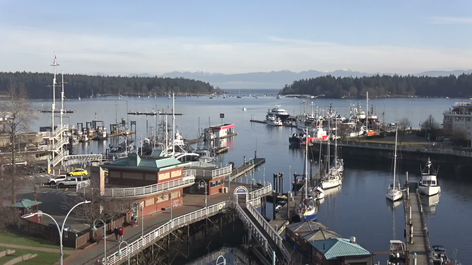 Nanamio City & Nanaimo Harbour Live Cam - Nanaimo, Nanaimo Regional, British Columbia, Canada