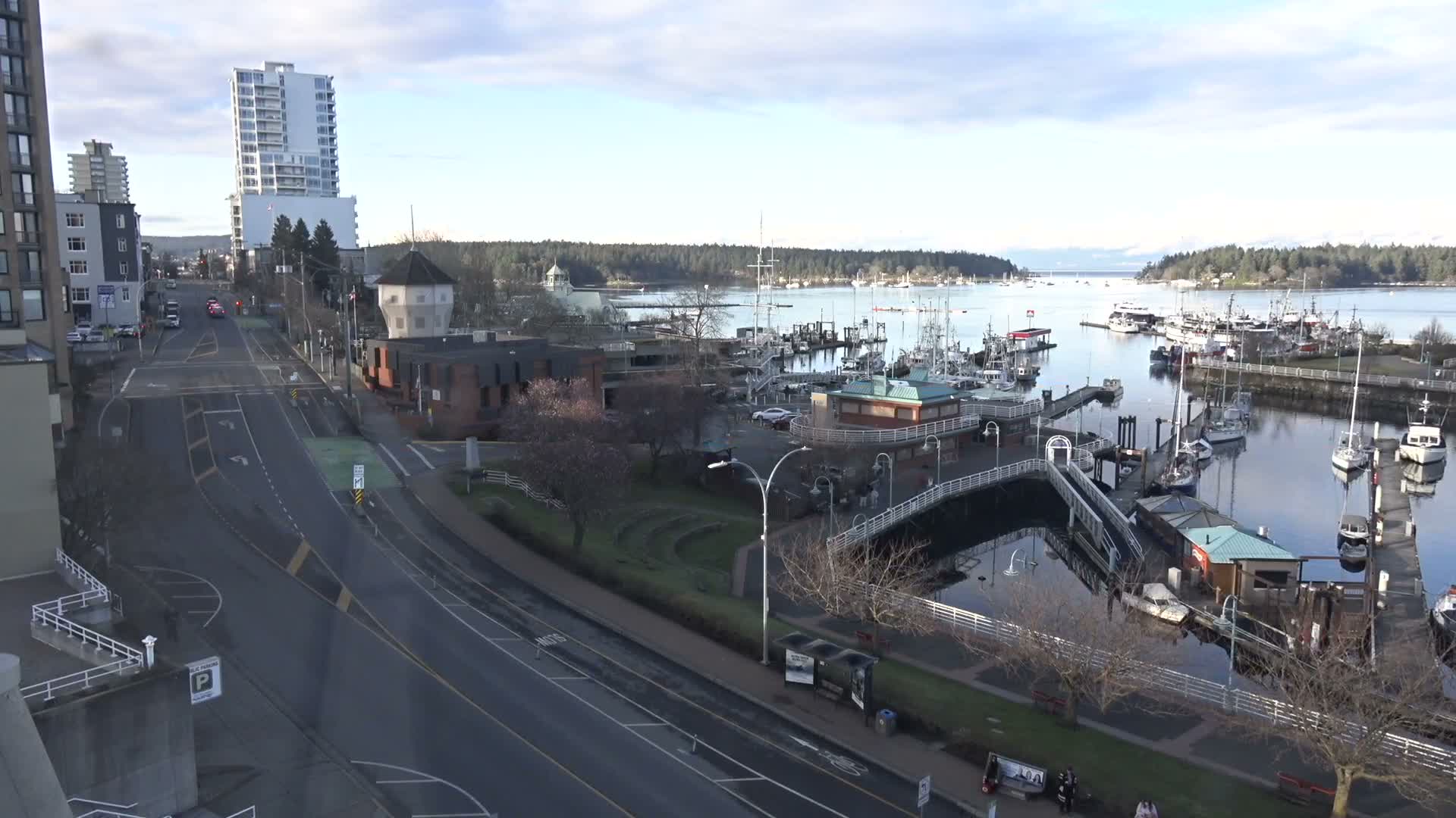 Nanamio City & Nanaimo Harbour Live Cam - Nanaimo, Nanaimo Regional, British Columbia, Canada