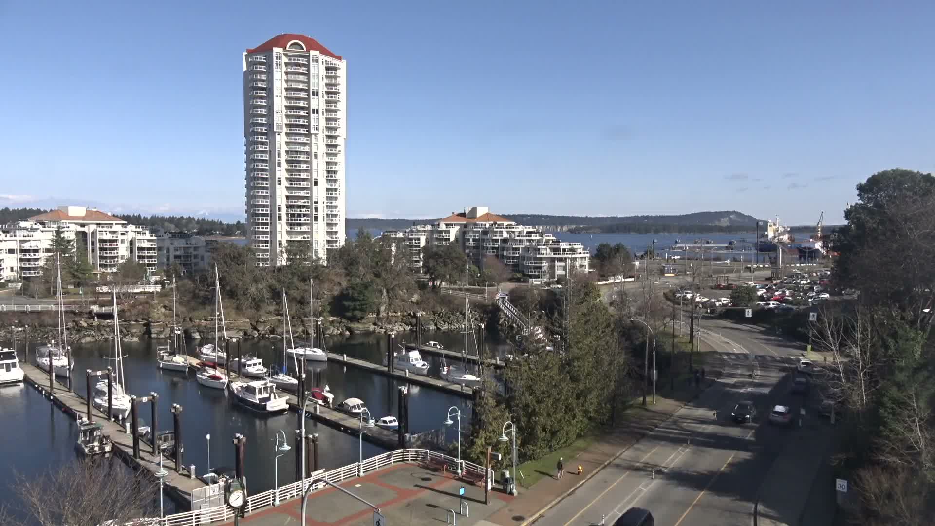 Nanamio City & Nanaimo Harbour Live Cam - Nanaimo, Nanaimo Regional, British Columbia, Canada