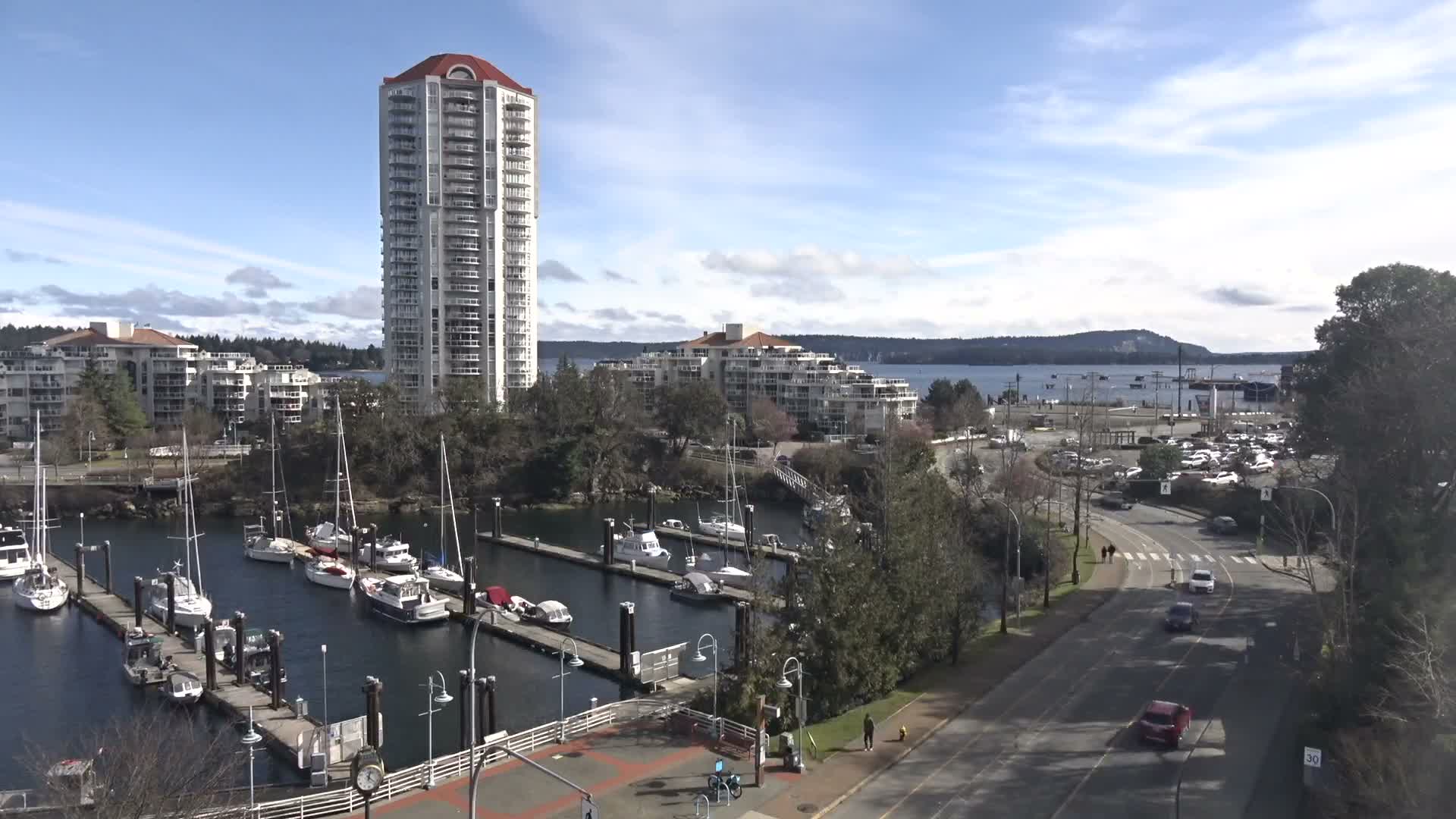 Nanamio City & Nanaimo Harbour Live Cam - Nanaimo, Nanaimo Regional, British Columbia, Canada