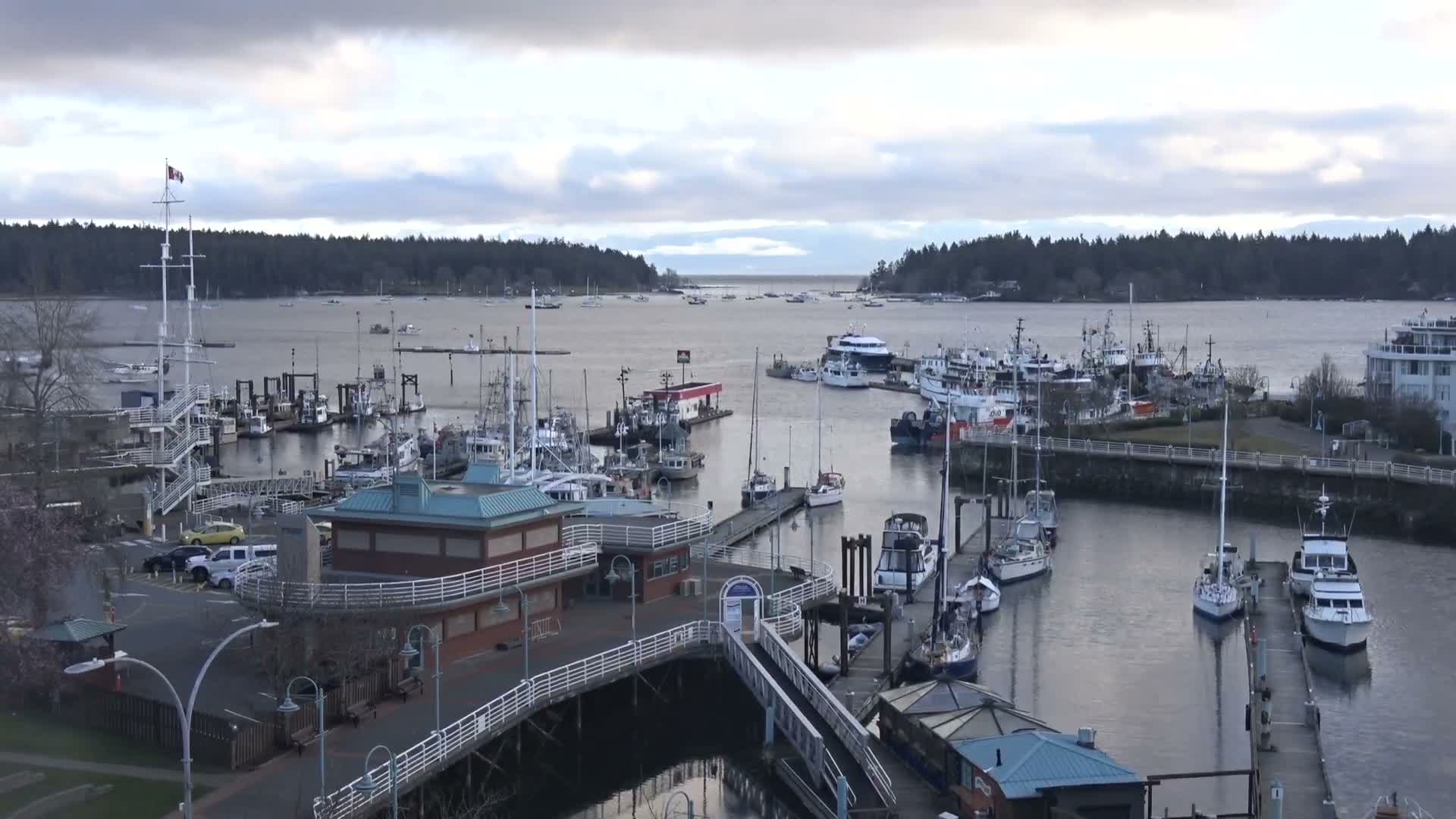 Nanamio City & Nanaimo Harbour Live Cam - Nanaimo, Nanaimo Regional, British Columbia, Canada