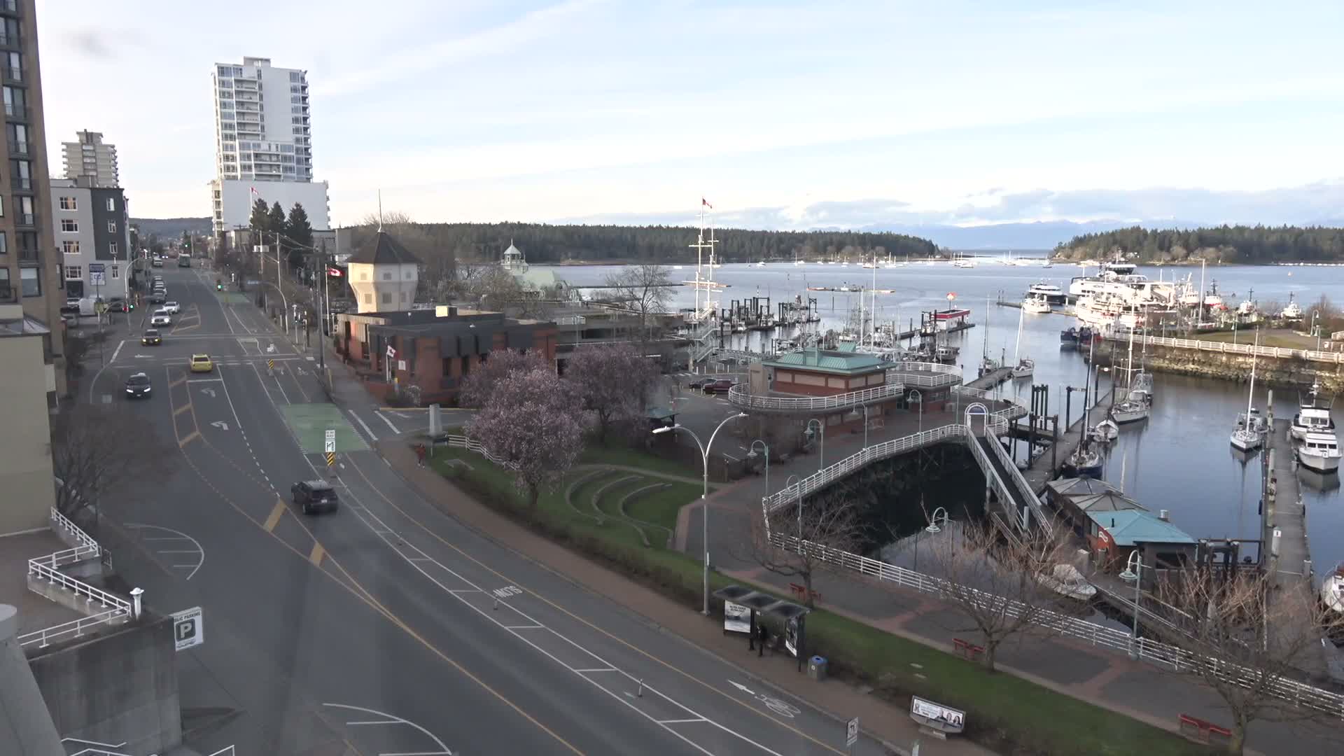 Nanamio City & Nanaimo Harbour Live Cam - Nanaimo, Nanaimo Regional, British Columbia, Canada
