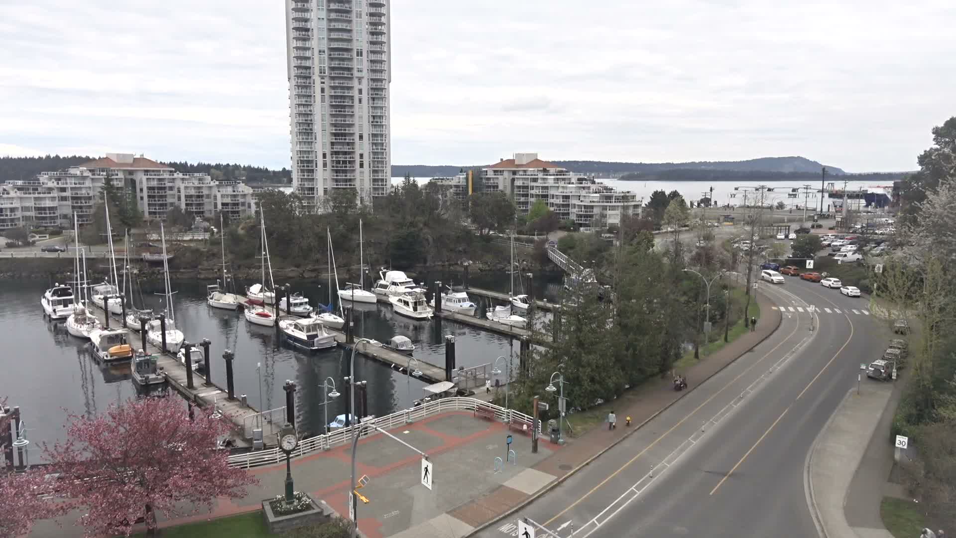 Nanamio City & Nanaimo Harbour Live Cam - Nanaimo, Nanaimo Regional, British Columbia, Canada
