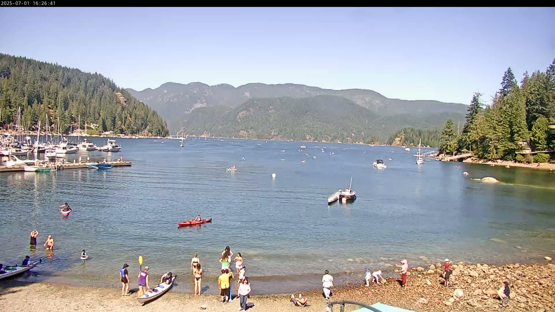Vancouver Deep Cove Beach & Kayak Center Live Cam - Deep Cove, North Vancouver, Metro Vancouver, British Columbia, Canada