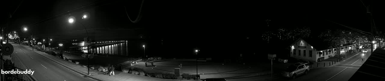White Rock City Coast & Semiahmoo Bay , USA Mainland View  Live Cam - White Rock, Metro Vancouver, British Columbia, Canada