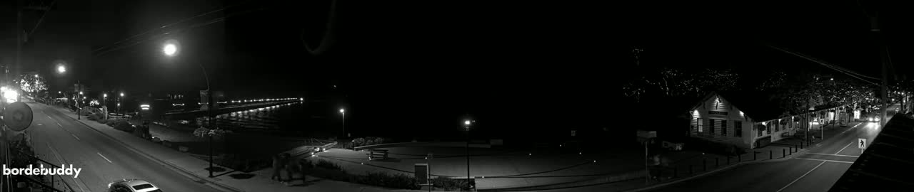 White Rock City Coast & Semiahmoo Bay , USA Mainland View  Live Cam - White Rock, Metro Vancouver, British Columbia, Canada