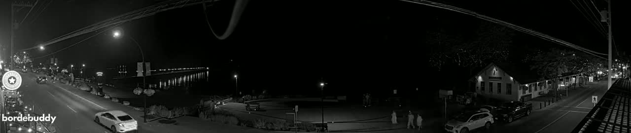 White Rock City Coast & Semiahmoo Bay , USA Mainland View  Live Cam - White Rock, Metro Vancouver, British Columbia, Canada